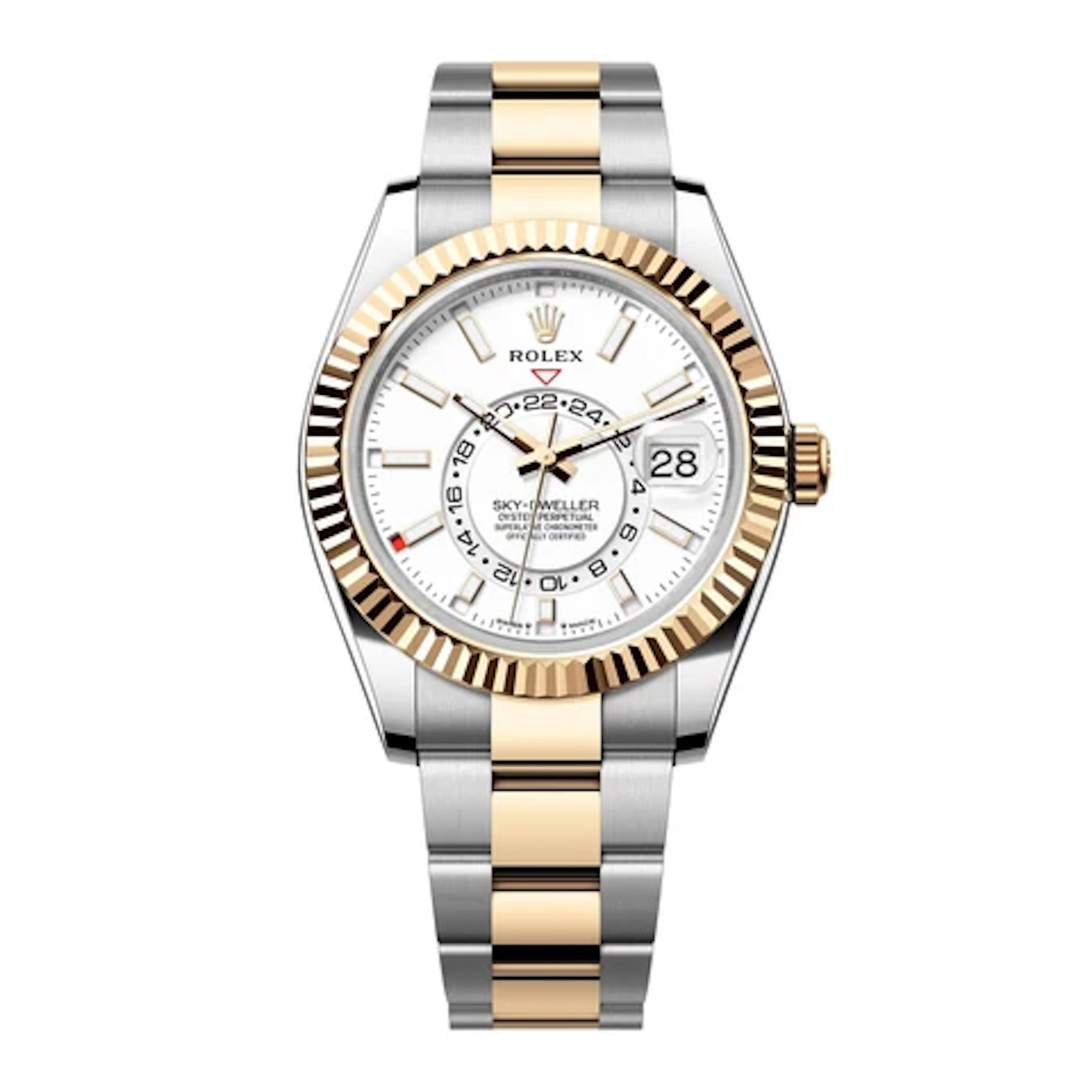 Rolex Sky-Dweller 336933 White Dial Mens Watch Box Papers