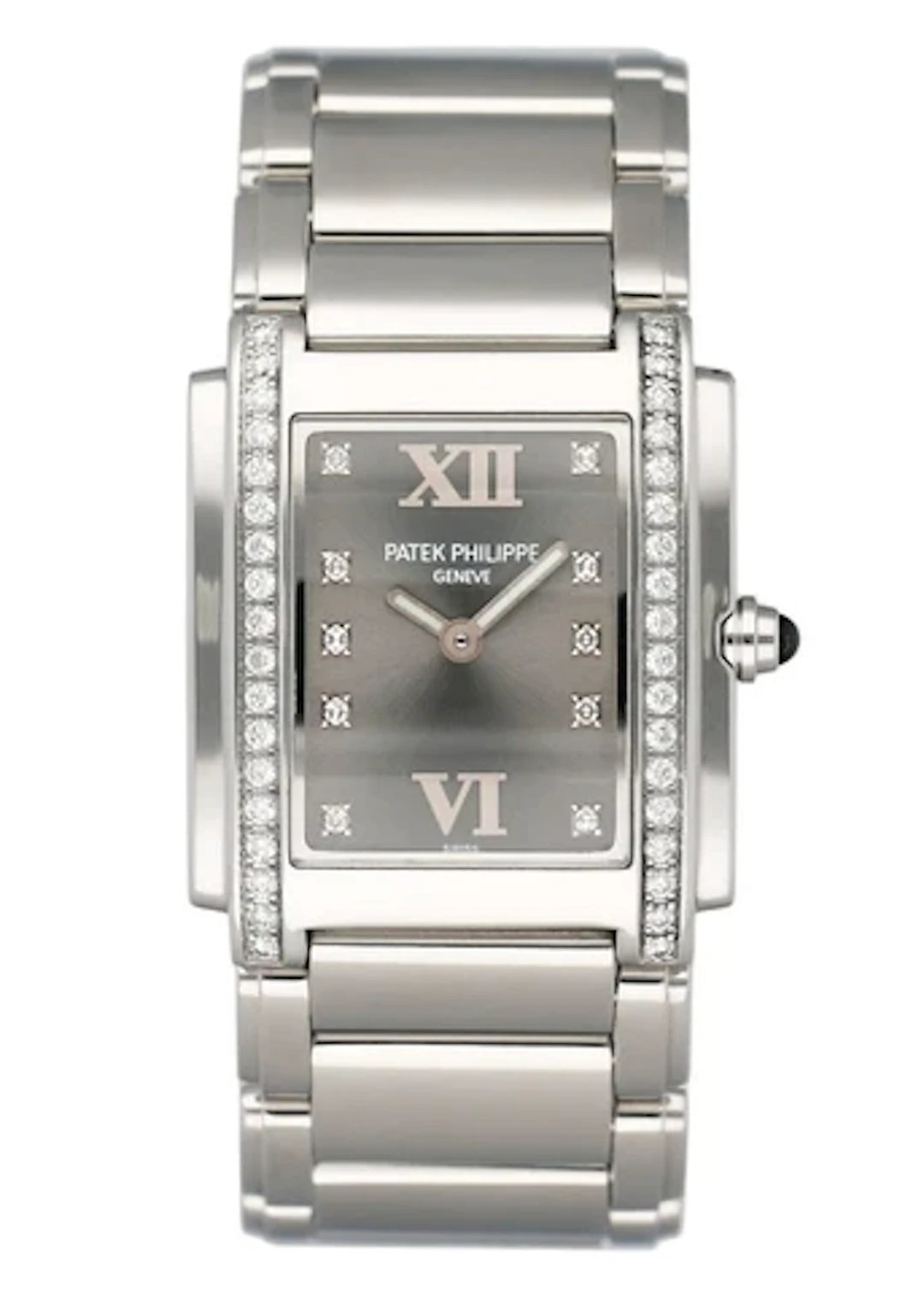 Patek Philippe Twenty-4 4910 Diamond Gray Dial Ladies Watch