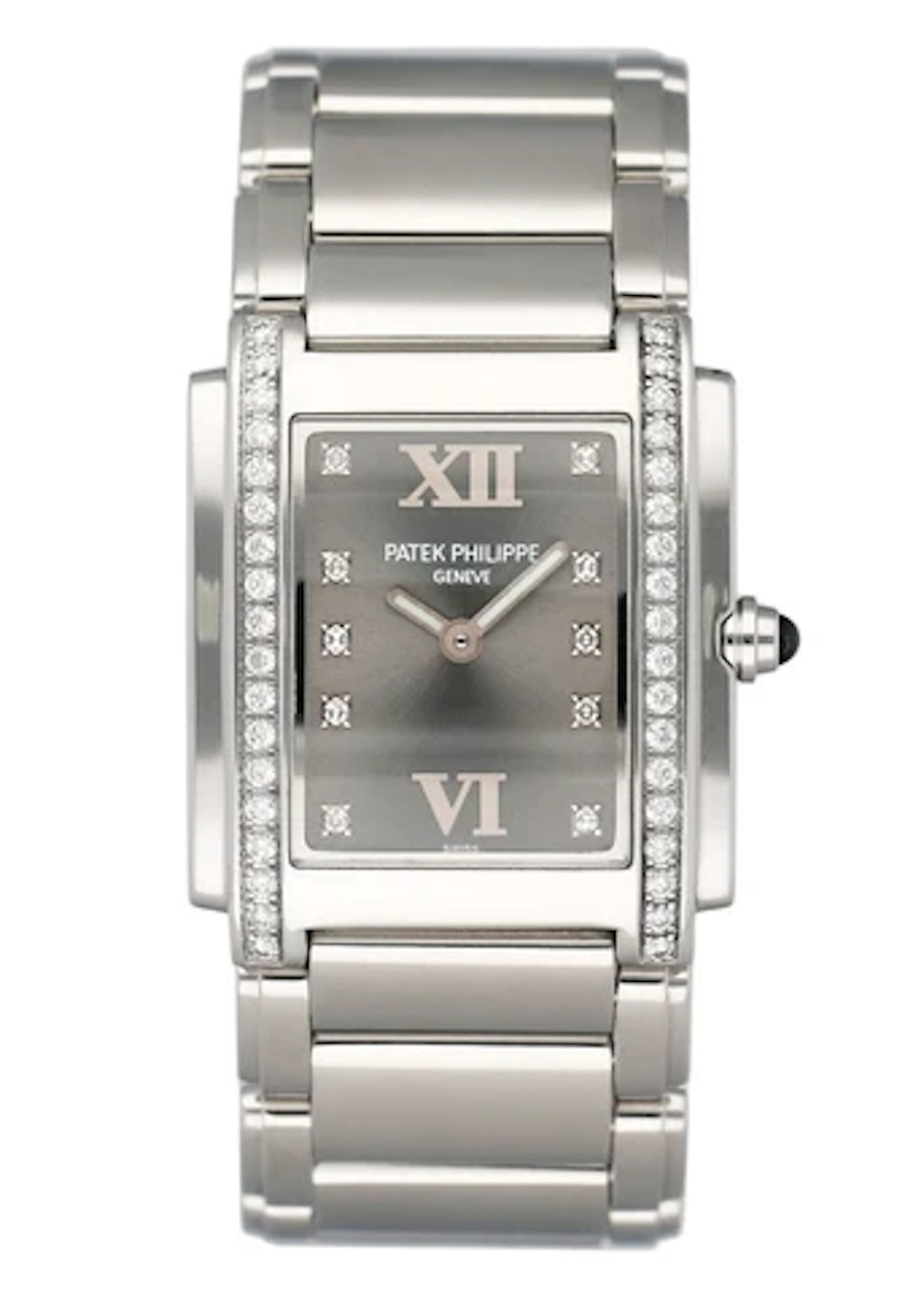 Patek Philippe Twenty-4 4910 Diamond Gray Dial Ladies Watch