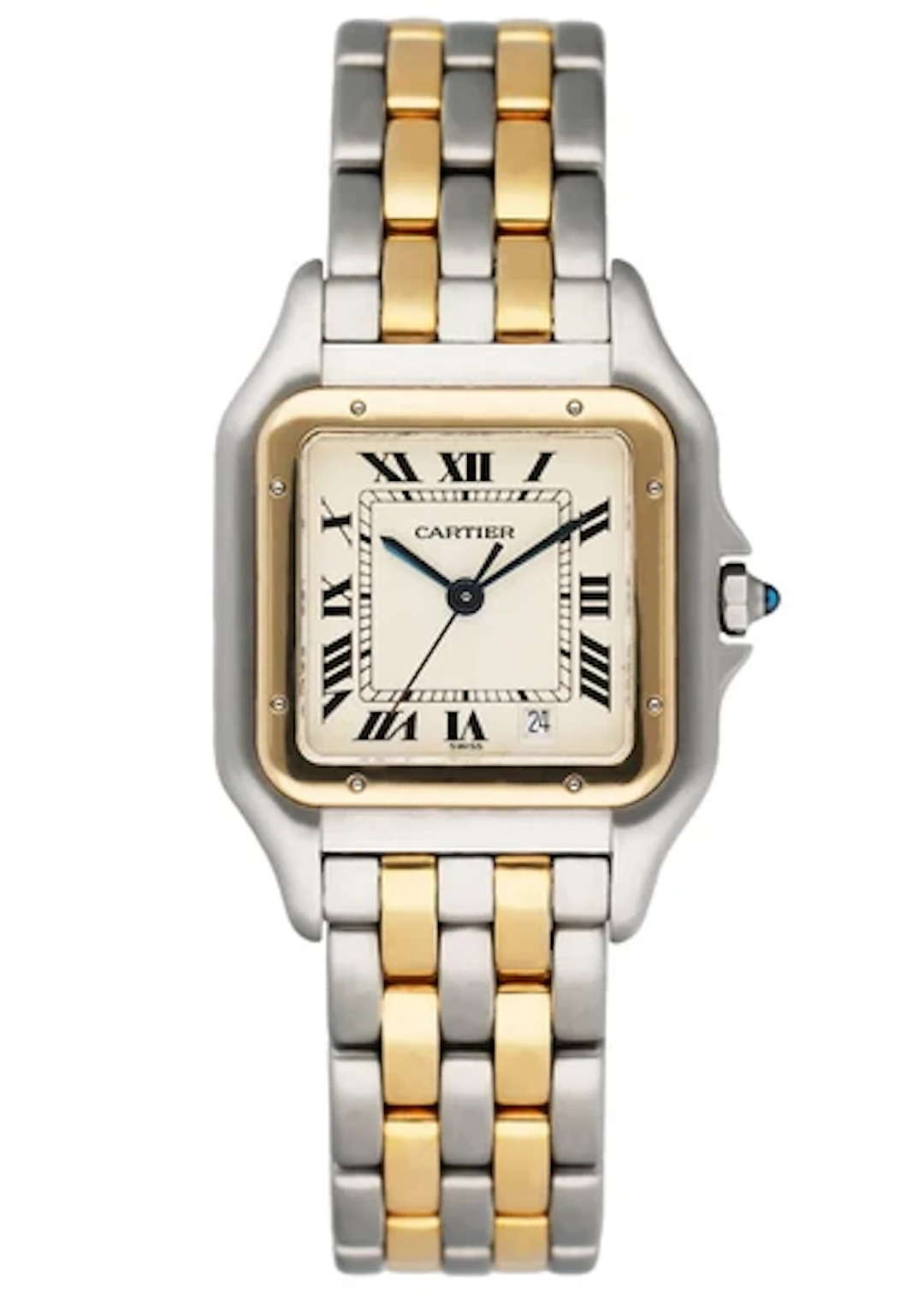 Cartier Panthere W25028B6 Midsize Two Tone Ladies Watch