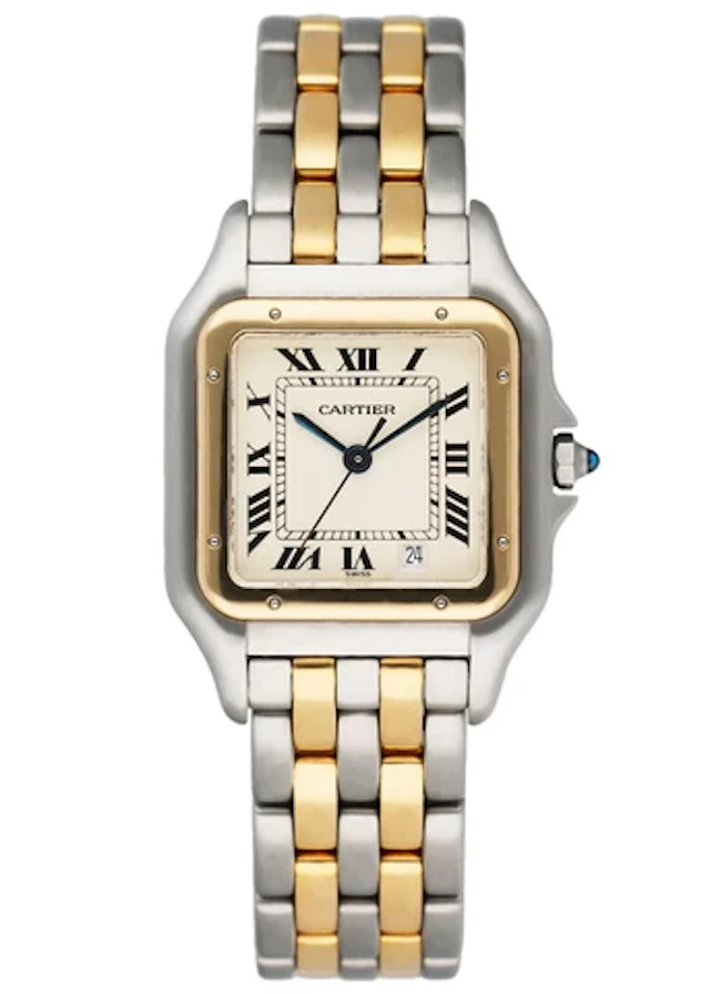 Cartier Panthere W25028B6 Midsize Two Tone Ladies Watch