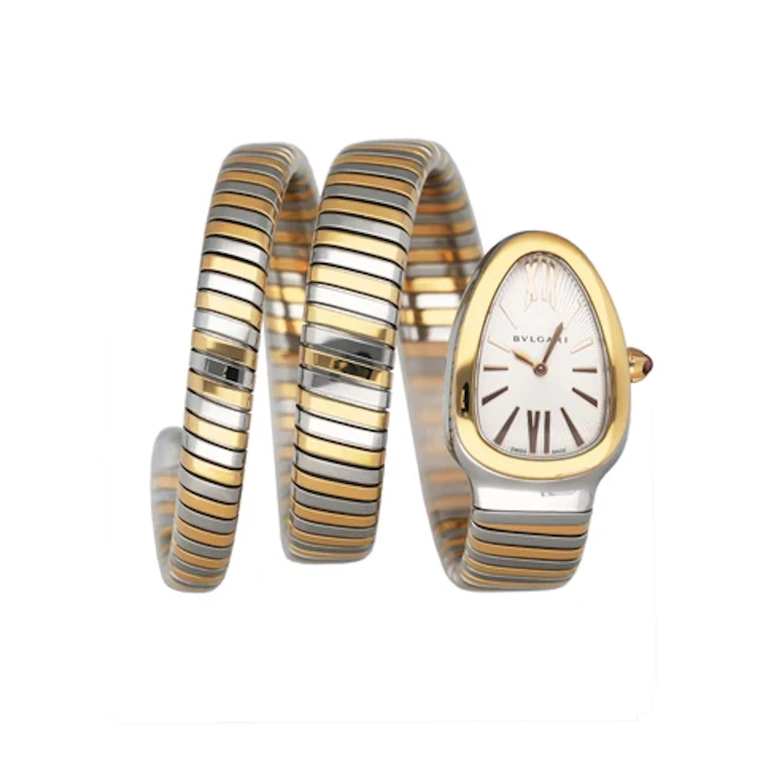 Bvlgari Serpenti Tubogas 102236 Rose Gold & Steel Ladies Watch