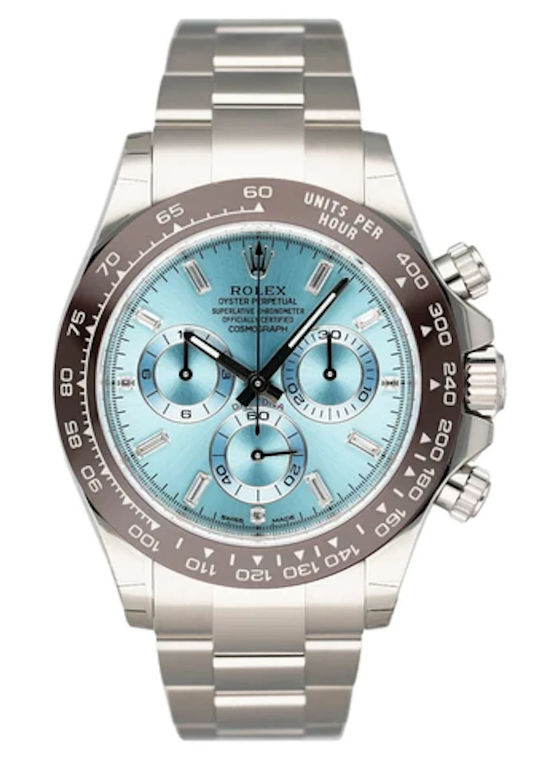 Rolex Cosmograph Daytona 116506 Diamond Ice-Blue Dial Platinum Mens