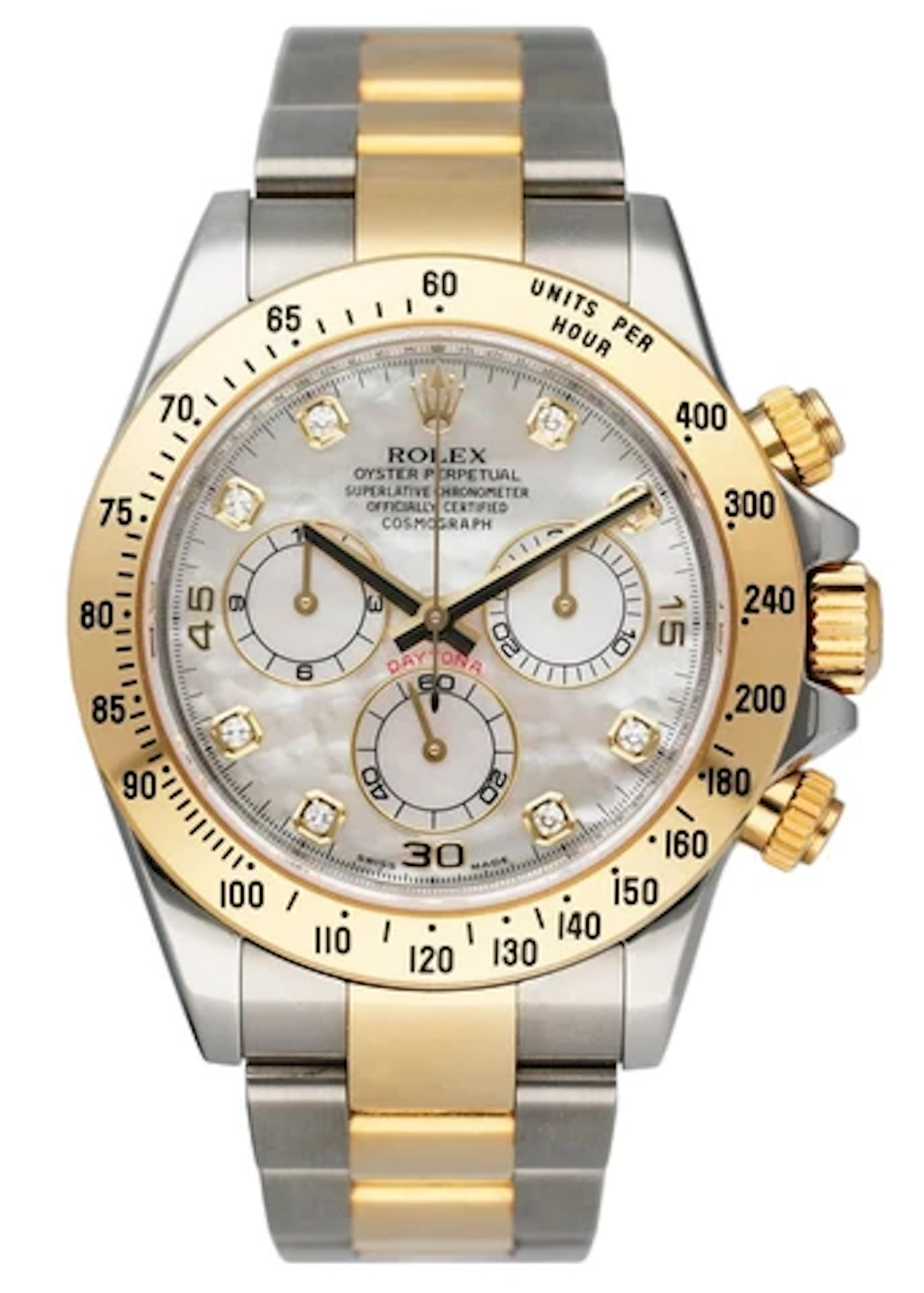 Rolex Daytona 116523 MOP Dial Two-Tone Mens Watch