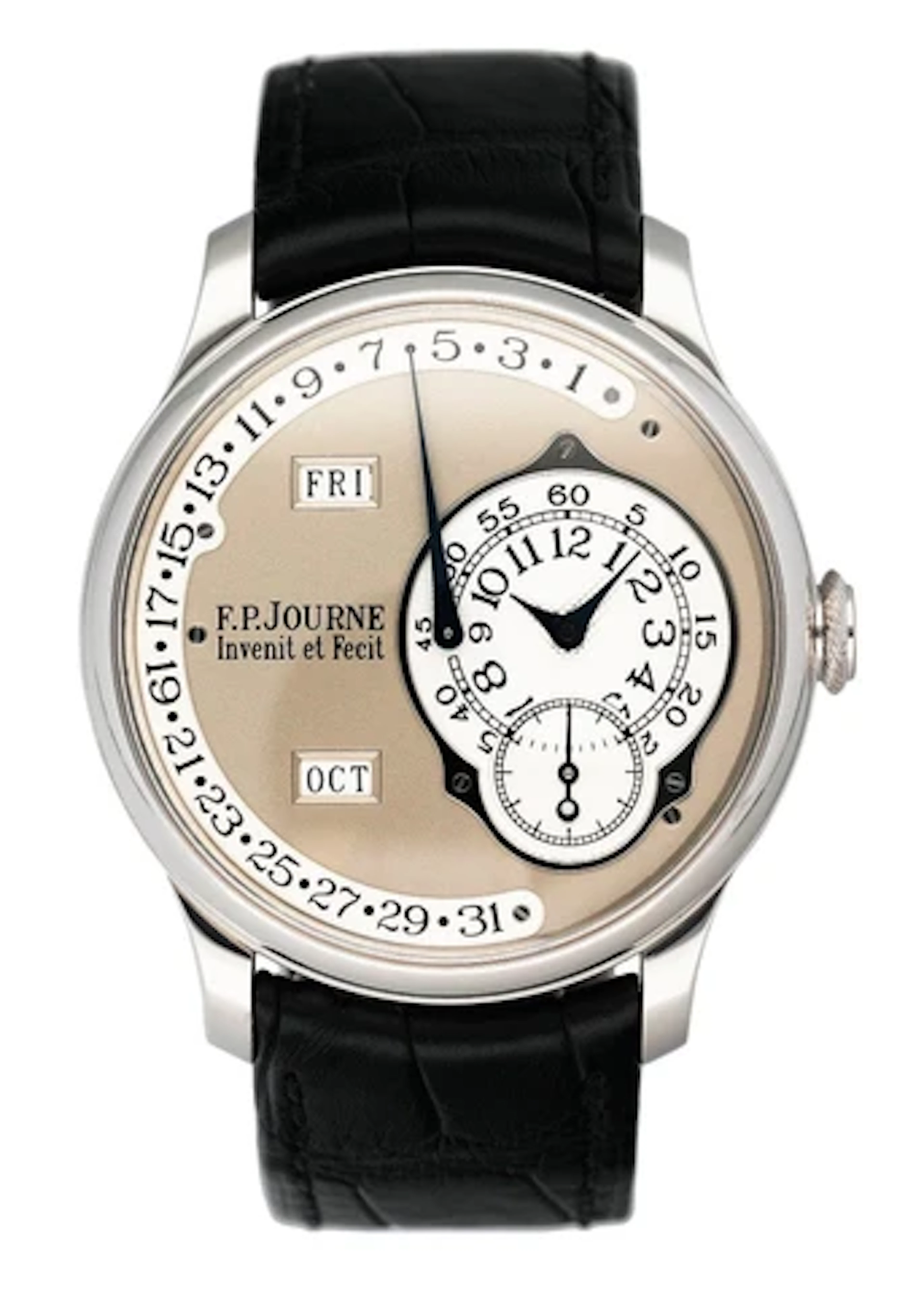 F.P.Journe Octa Calendrier 38mm Silver Dial Platinum Mens Watch Box Papers
