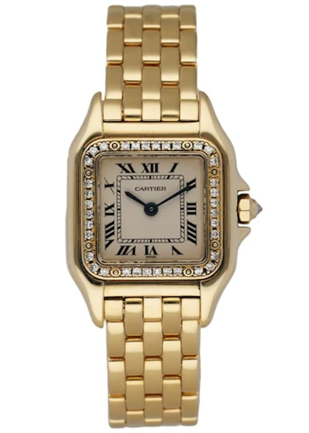 Cartier Panthere 1280 18K yellow Gold Diamonds Ladies Watch