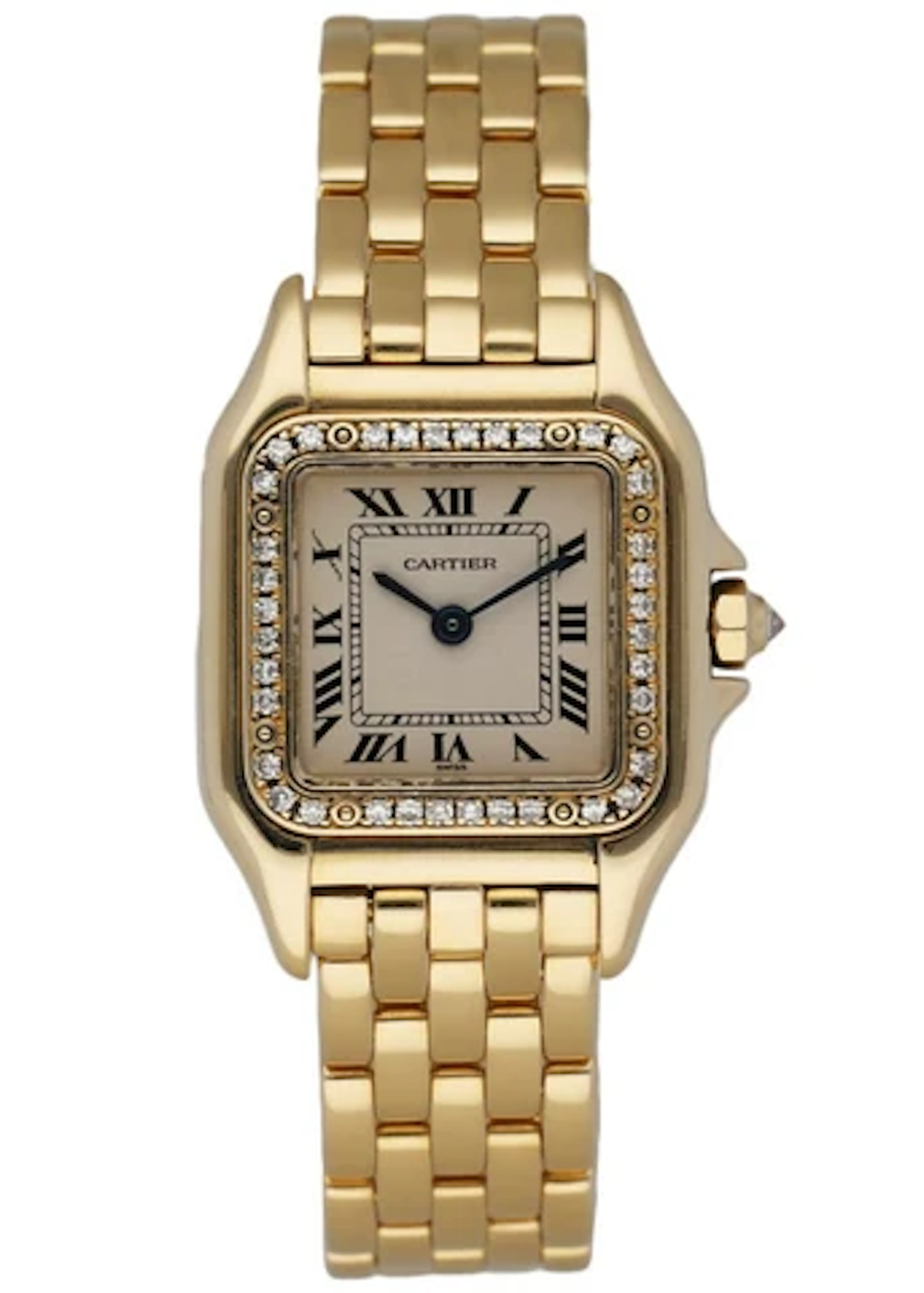 Cartier Panthere 1280 18K yellow Gold Diamonds Ladies Watch