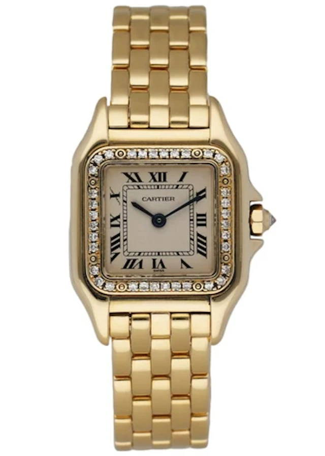 Cartier Panthere 1280 18K yellow Gold Diamonds Ladies Watch