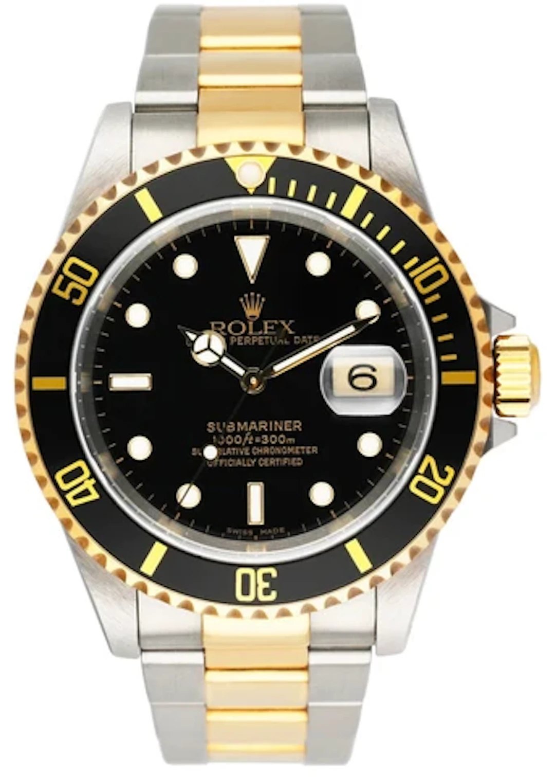 Rolex Submariner Date 16613 Black Dial Mens Watch