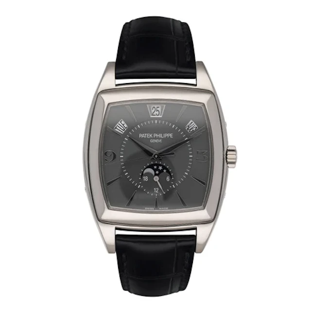 Patek Philippe Complications 5135G-010 Grey Dial 18K White Gold Mens Watch