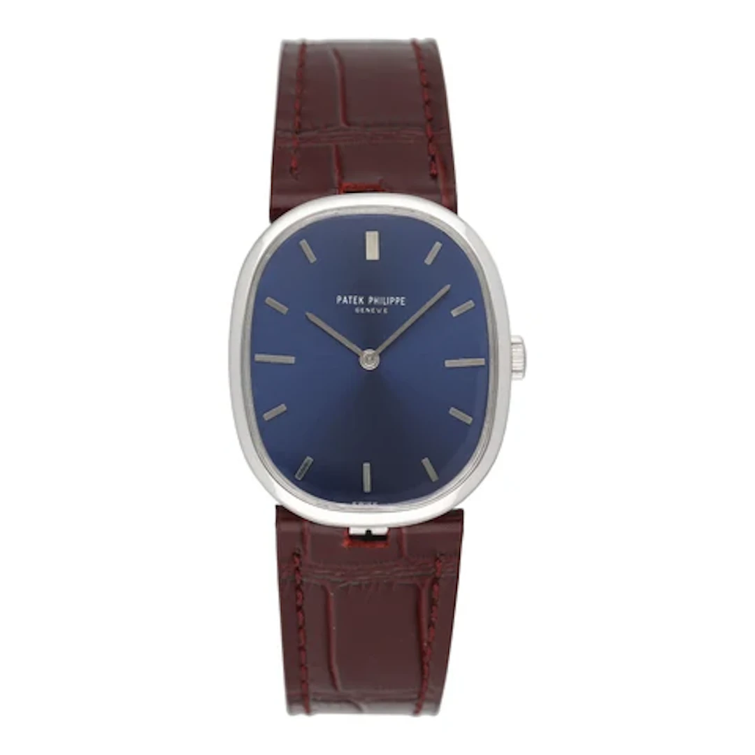 Patek Philippe Ellipse 3584G Blue Dial Ladies Watch