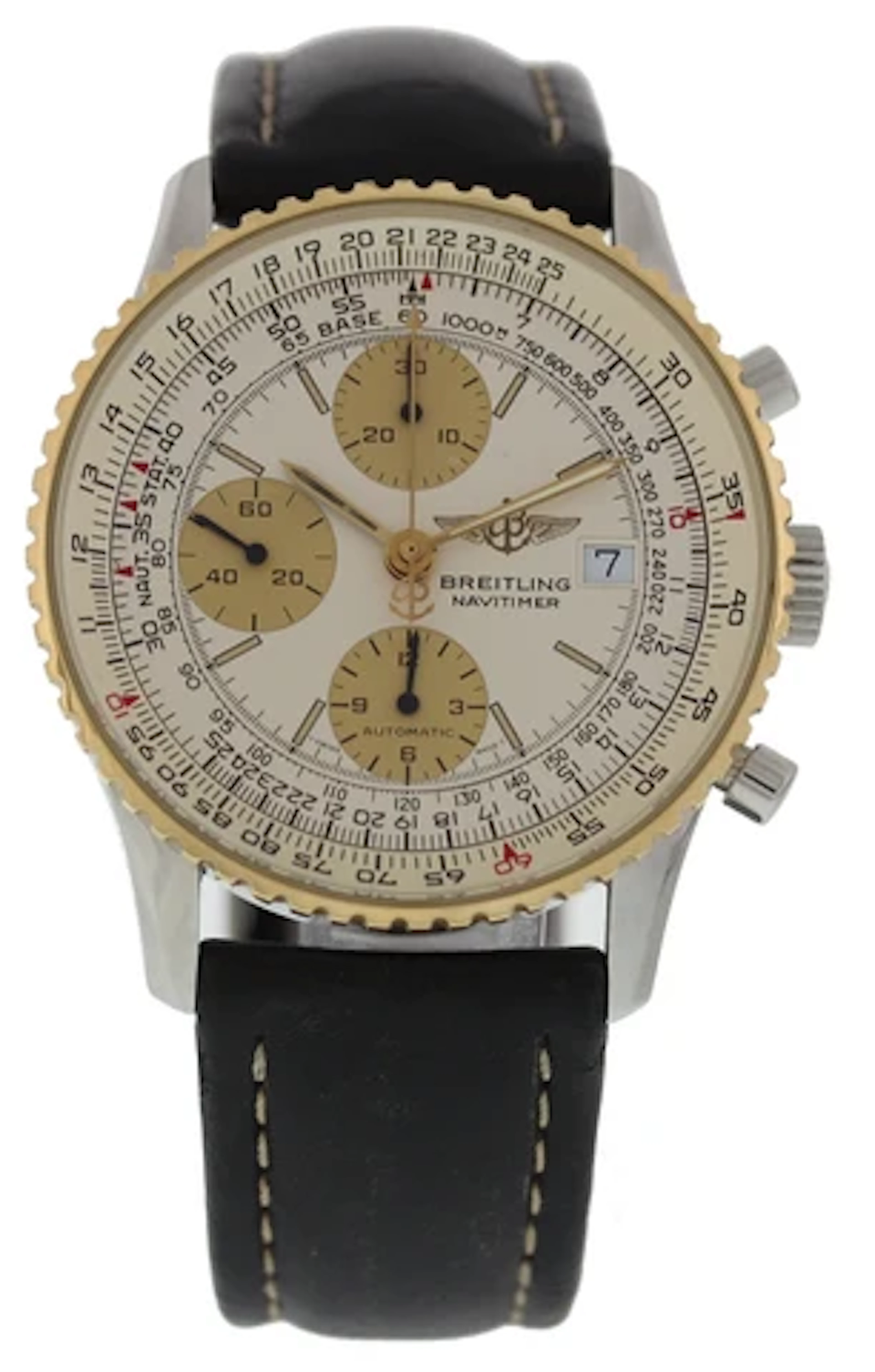 Breitling Old Navitimer II 18k YG/SS D13022