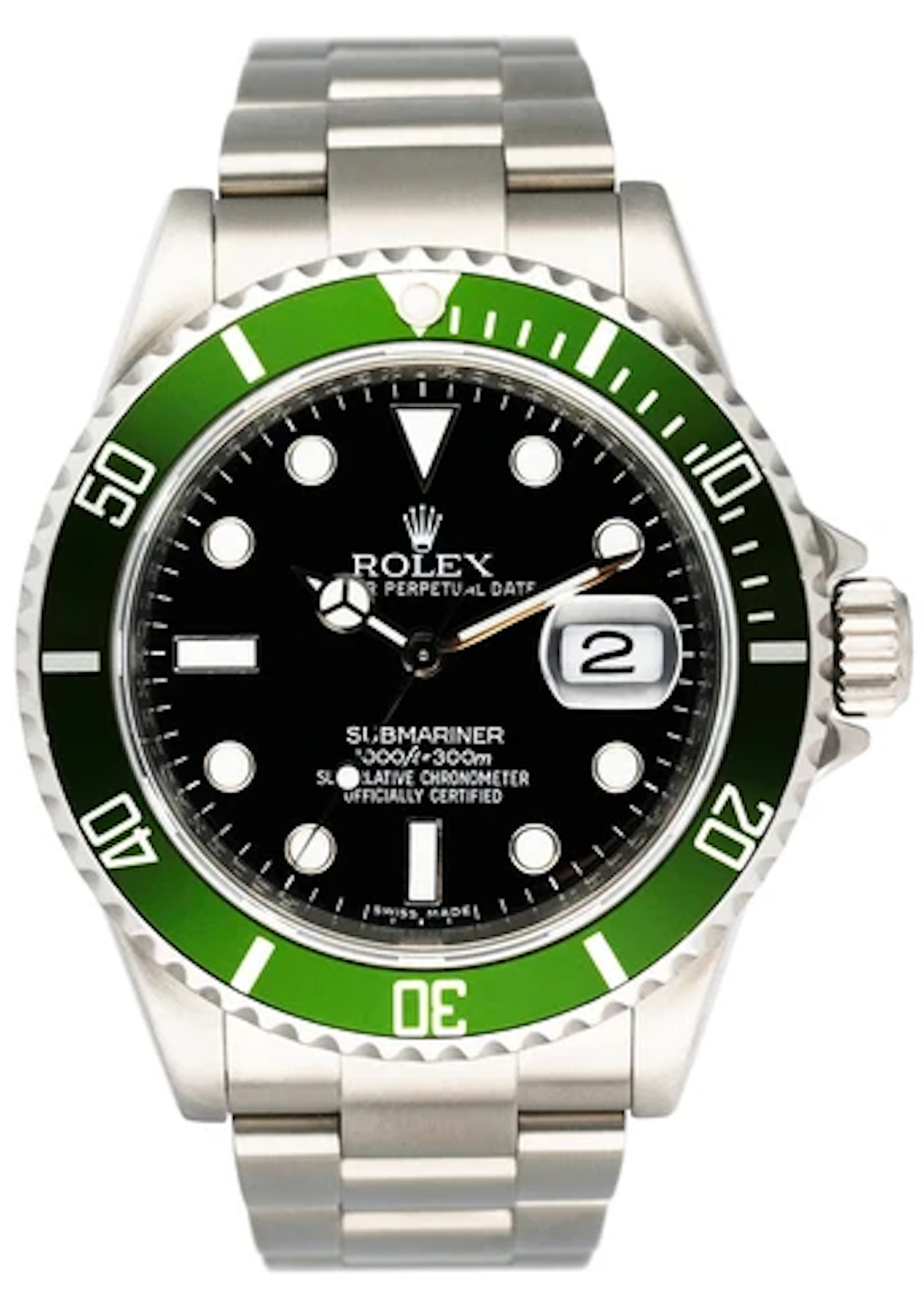 Rolex Submariner 16610LV Kermit Bezel Mens Watch