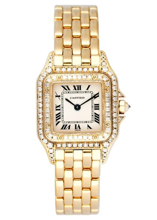 Cartier Panthere WF3229B9 18K Yellow Gold Diamonds Ladies Watch