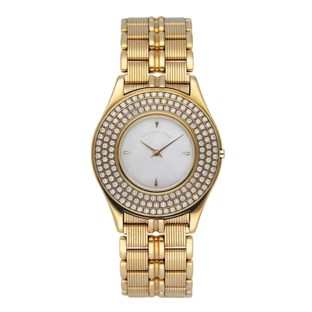 Mauboussin Classique 62683 Mother of Pearl Dial 18K Yellow Gold Men's Watch