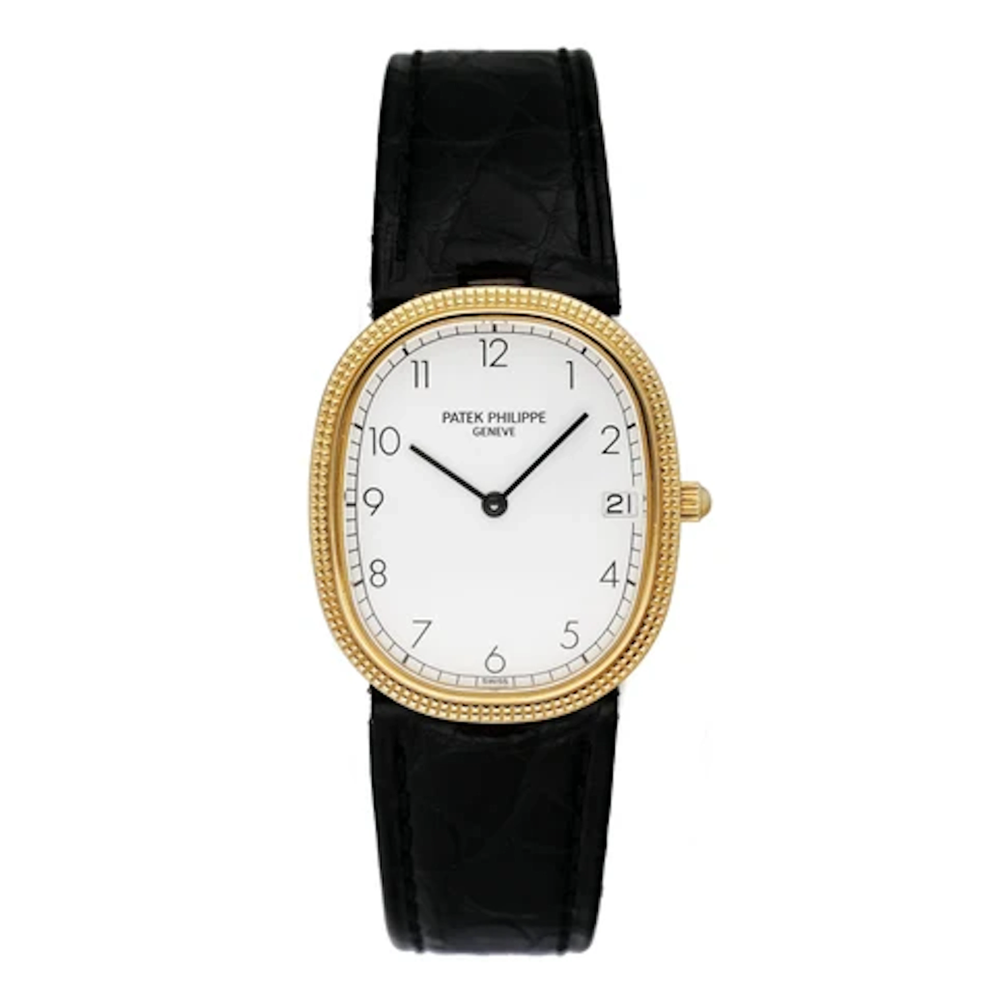 Patek Philippe Golden Ellipse 3988J White Dial Mens Watch