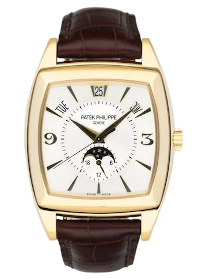 Patek Philippe Gondolo Calendario 5135J 18K Yellow Gold Mens Watch Box Papers