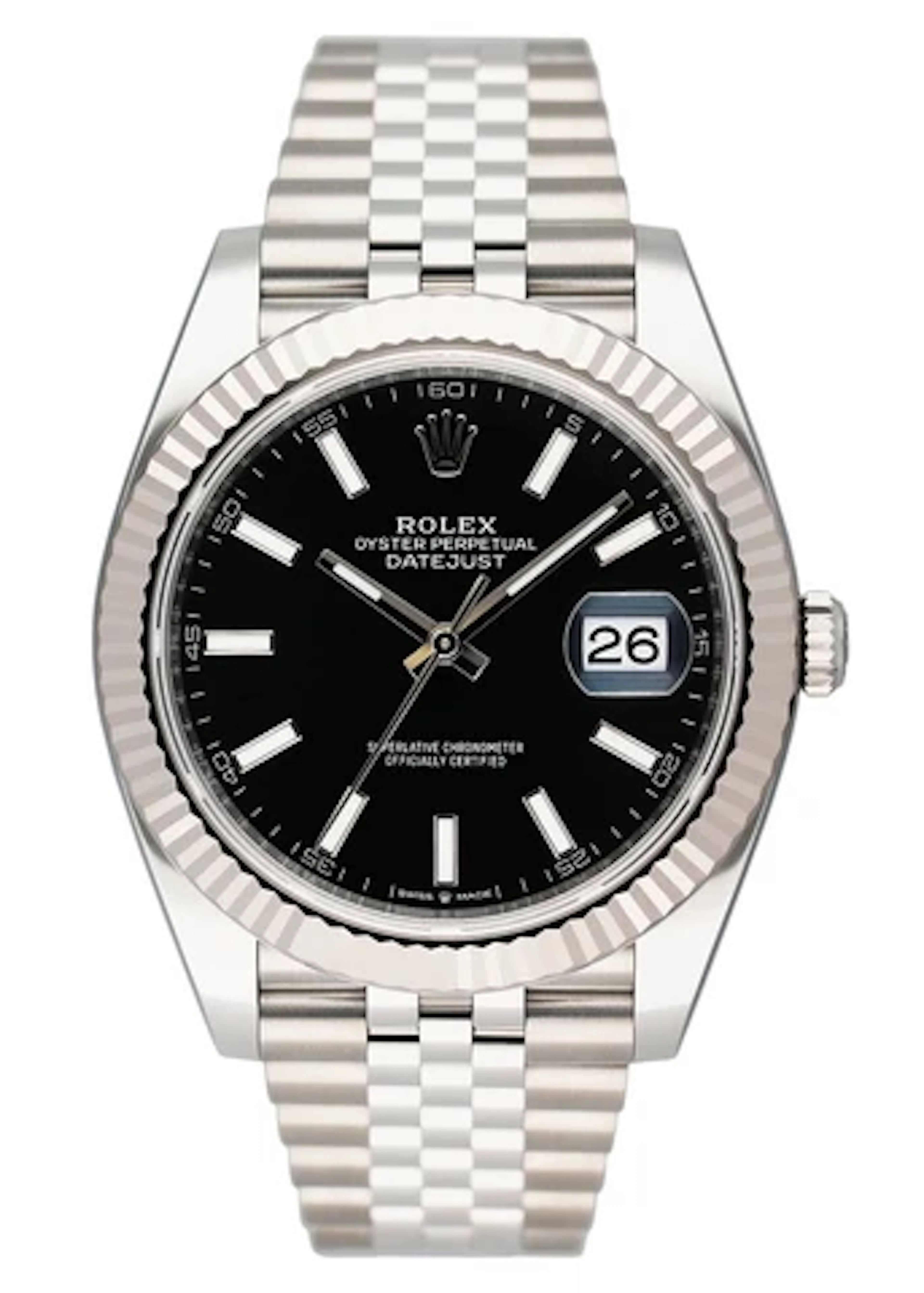 Rolex Datejust 41 126334 Black Dial Steel Mens Watch Box Papers