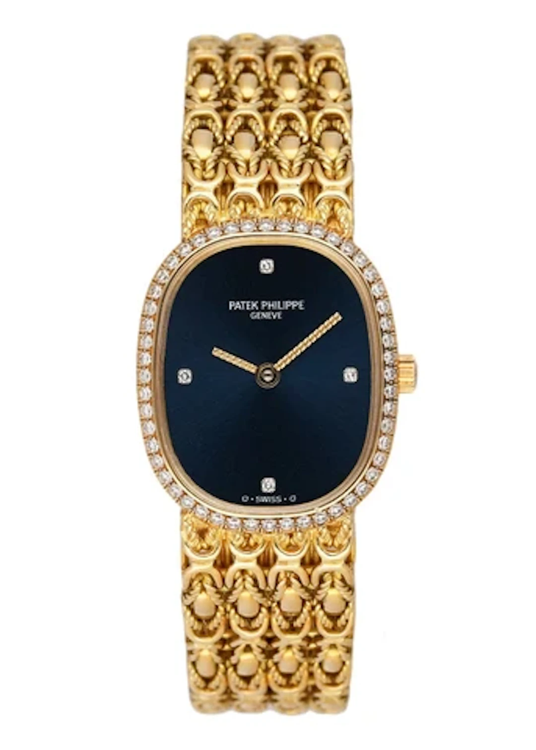 Patek Philippe Ellipse 4698/1 Diamond 18K Yellow Gold Ladies Watch
