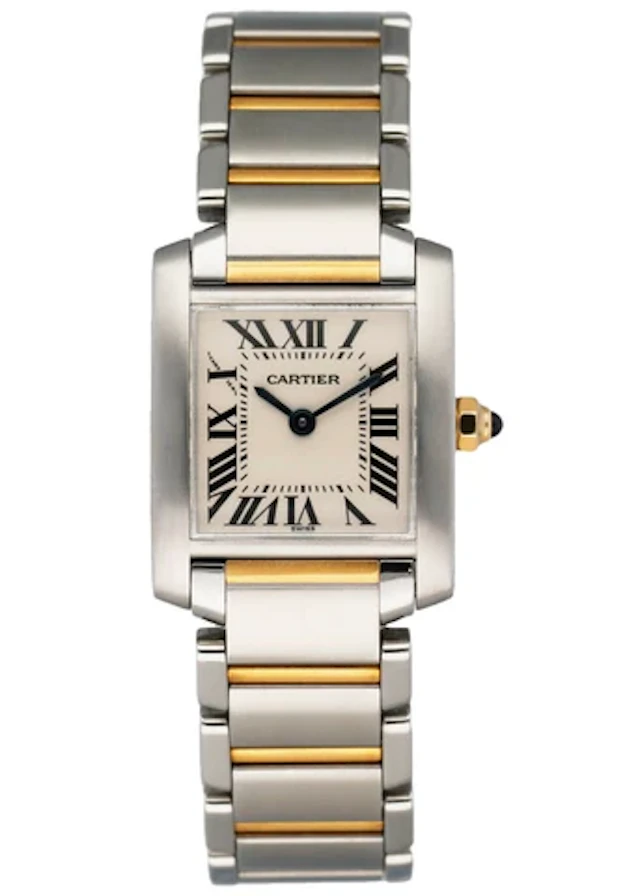 Cartier Tank Française 2384 Off-White Dial Ladies Watch