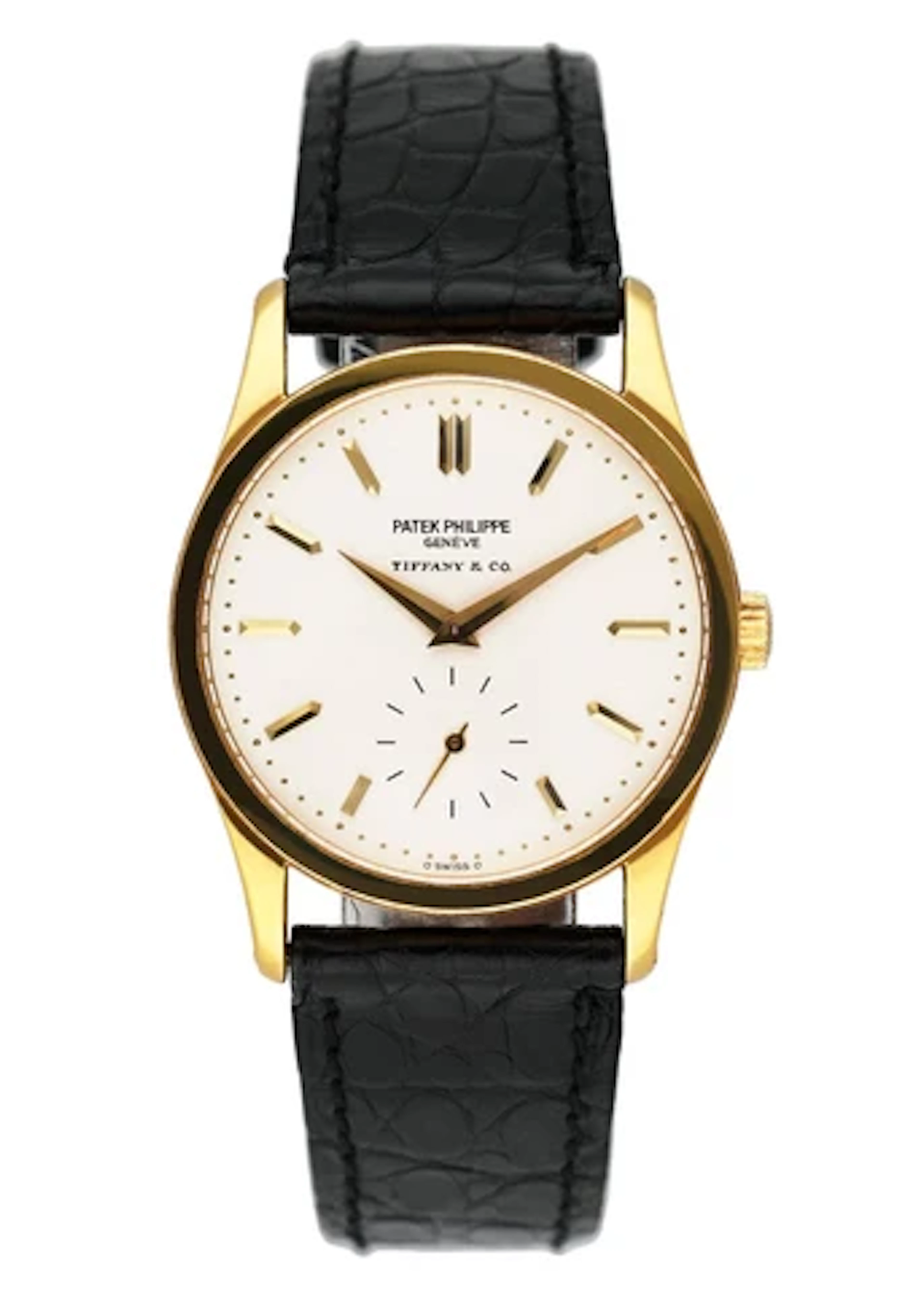 Patek Philippe Calatrava 3796 Tiffany & Co. Dial 18K Yellow Gold Watch