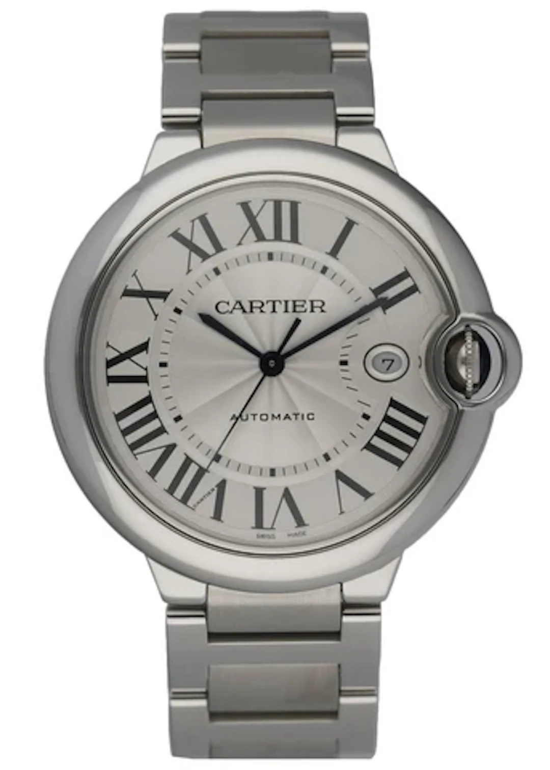 Cartier Ballon Bleu 3765 Stainless Steel Men's Watch Box & Papers
