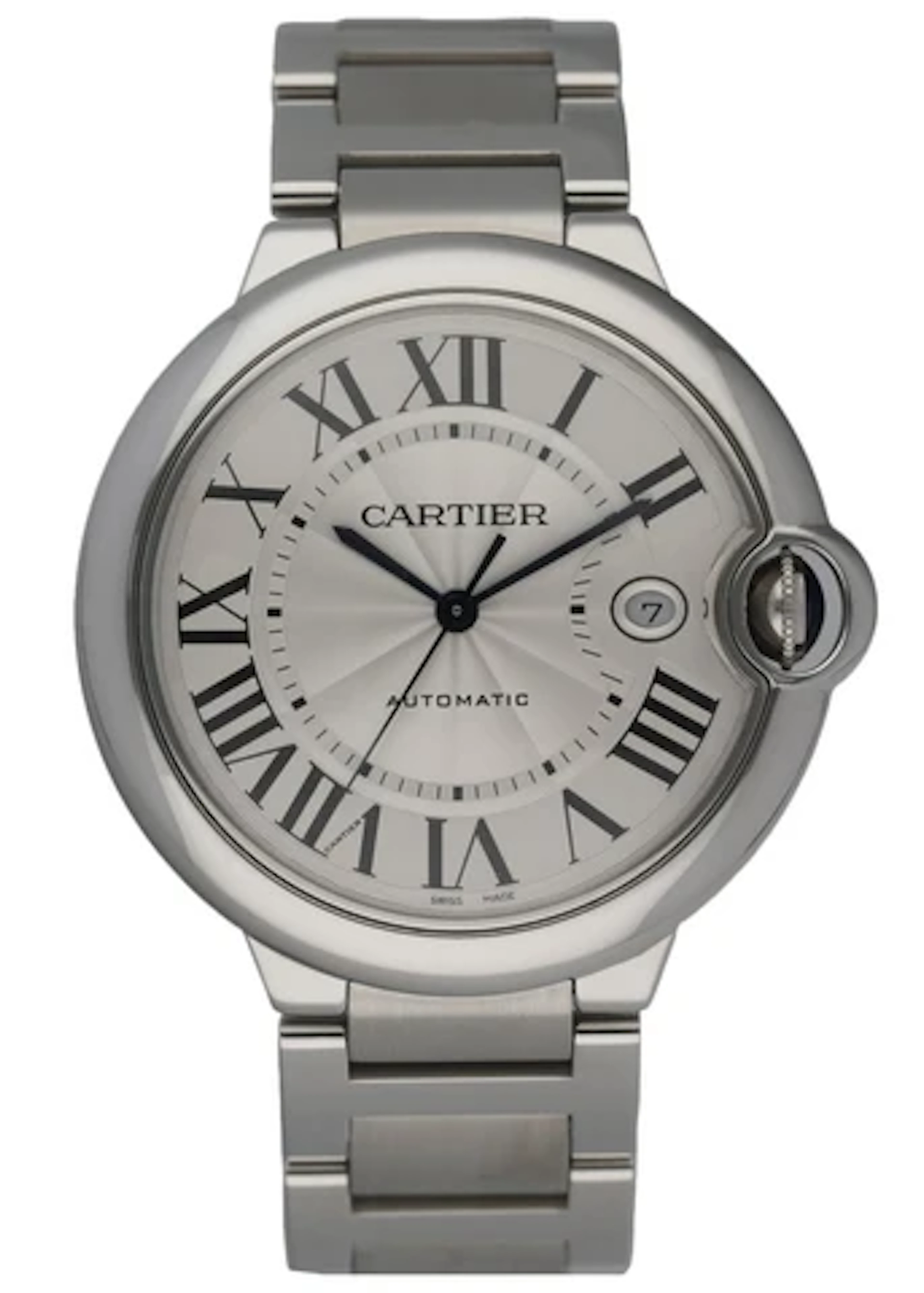 Cartier Ballon Bleu 3765 Stainless Steel Men's Watch Box & Papers