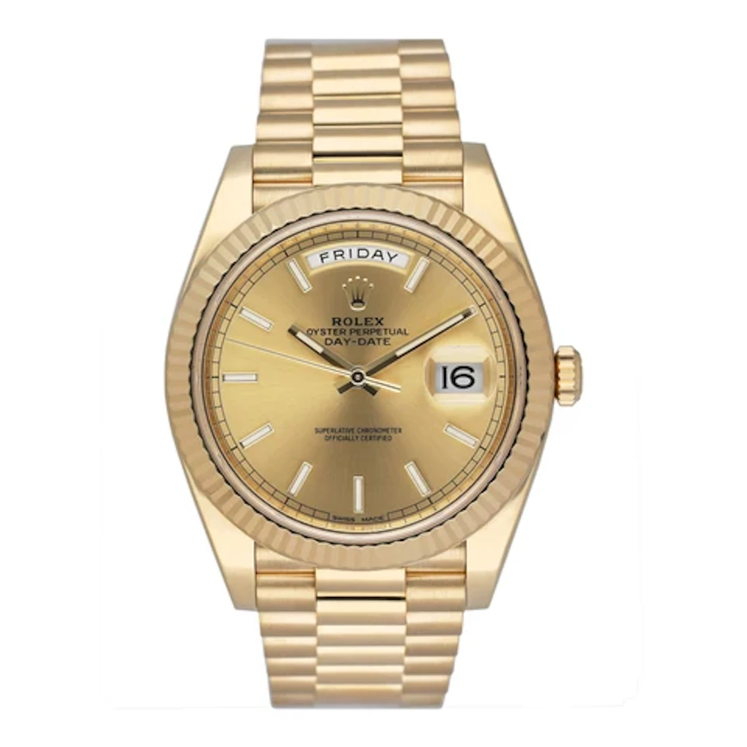 Rolex Day-Date 228238 Champagne Dial Mens Watch Box Papers