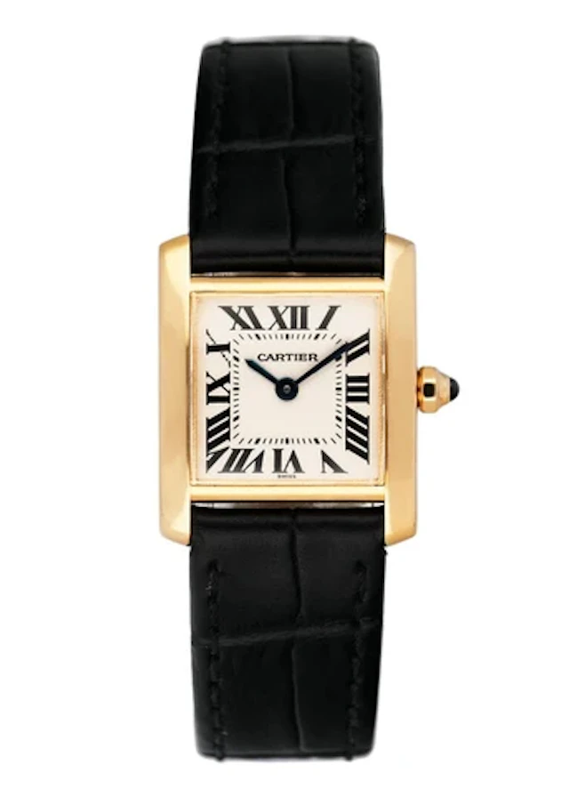 Cartier Tank Francaise W5000256 18K Yellow Gold Ladies Watch