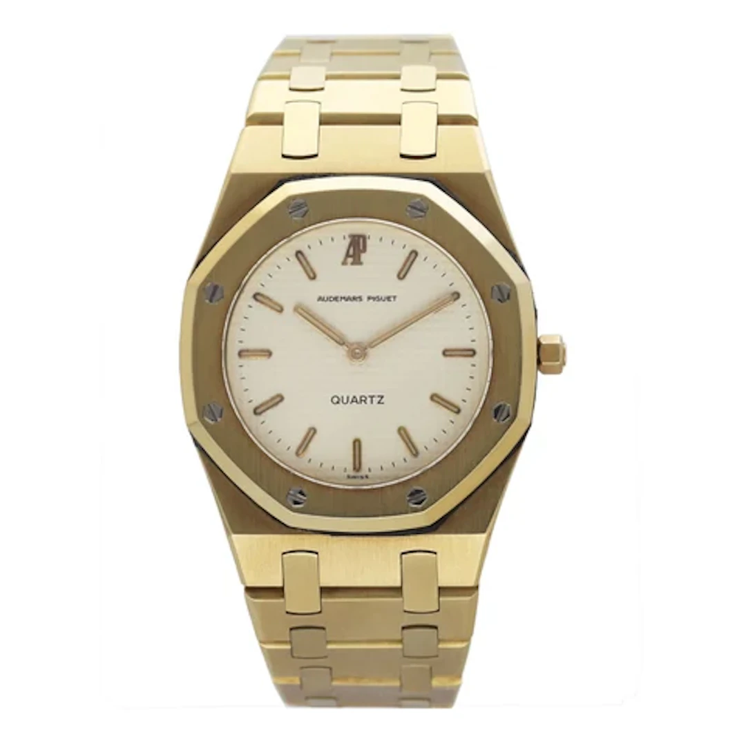 Audemars Piguet Royal Oak 6008BA Cream 18K Yellow Gold Ladies Watch