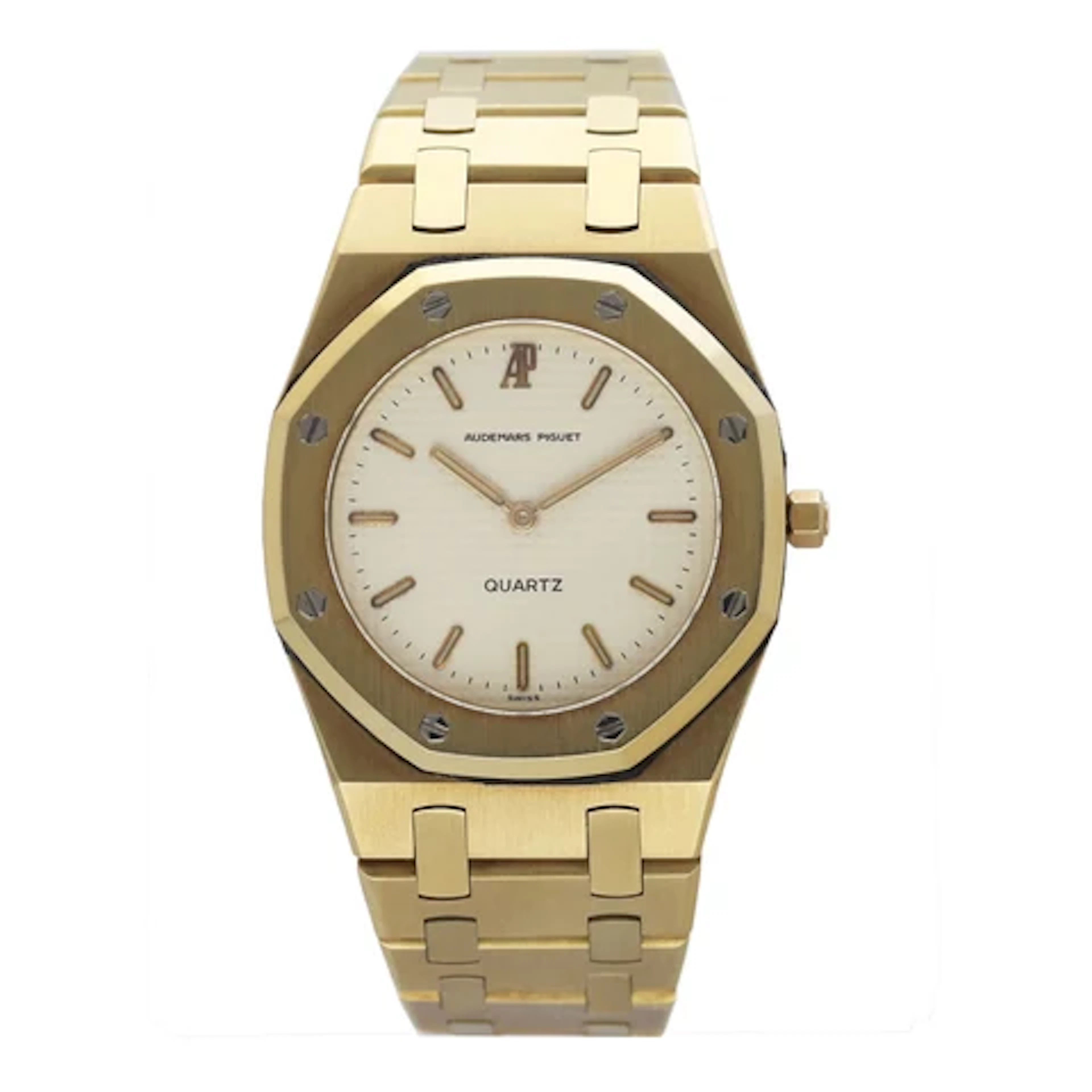 Audemars Piguet Royal Oak 6008BA Cream 18K Yellow Gold Ladies Watch