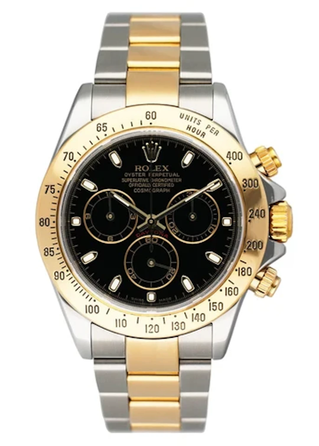 Rolex Daytona 116523 Black Dial Two-Tone Mens Watch