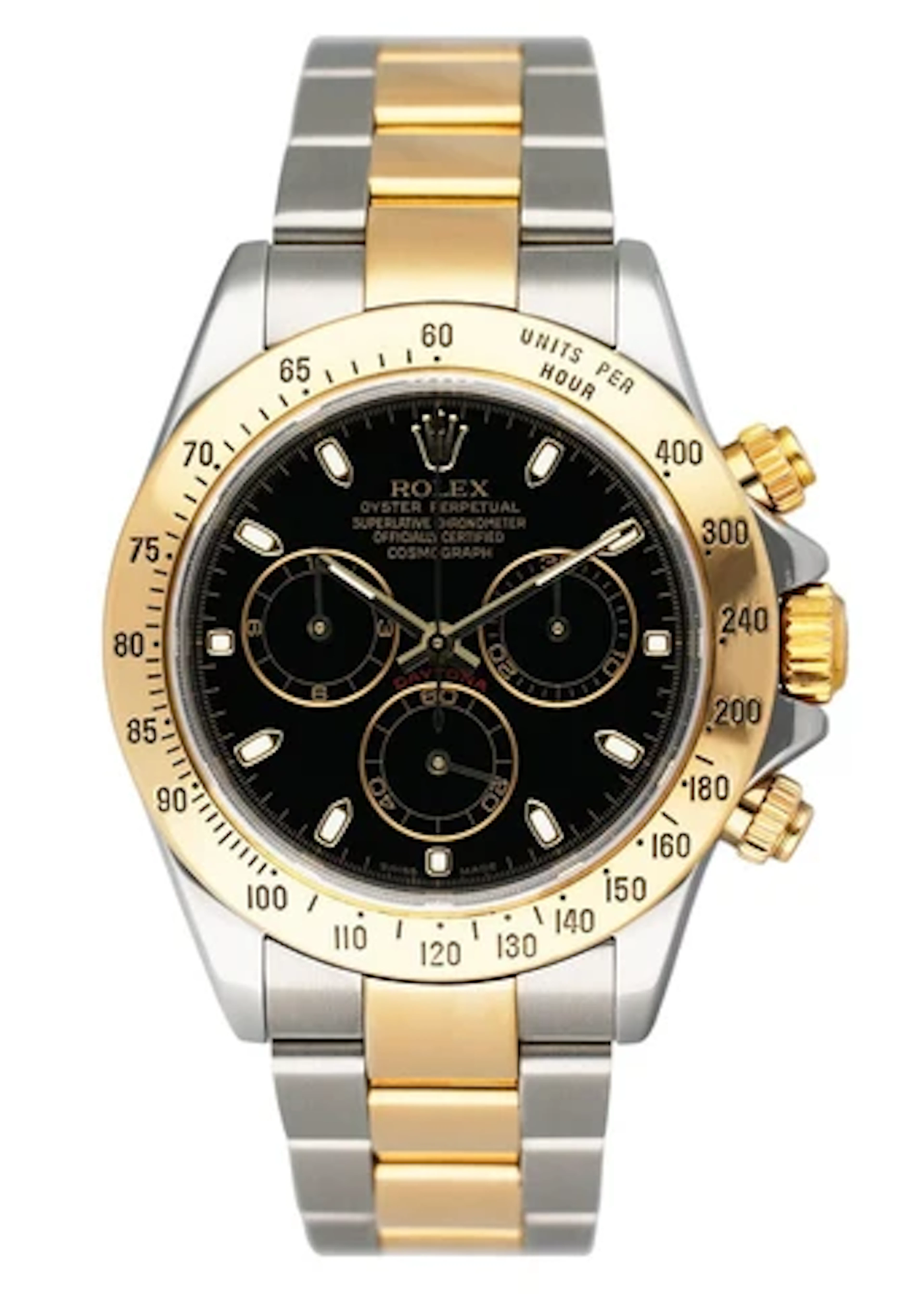 Rolex Daytona 116523 Black Dial Two-Tone Mens Watch