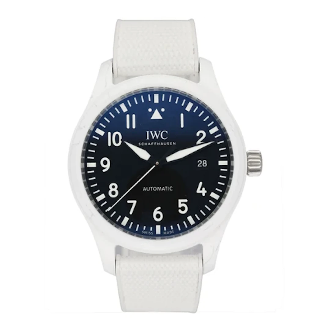 IWC Pilots IW328104 Top Gun Lake Tahoe Black Dial Ceramic Mens Watch Box Papers