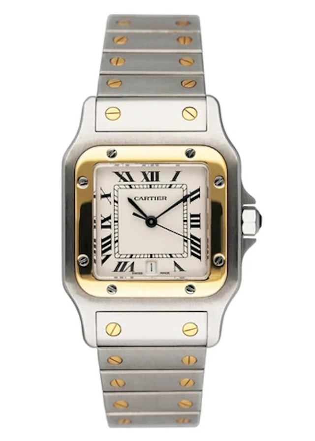 Cartier Santos Galbee W20011C4 Two Tone Mens Watch
