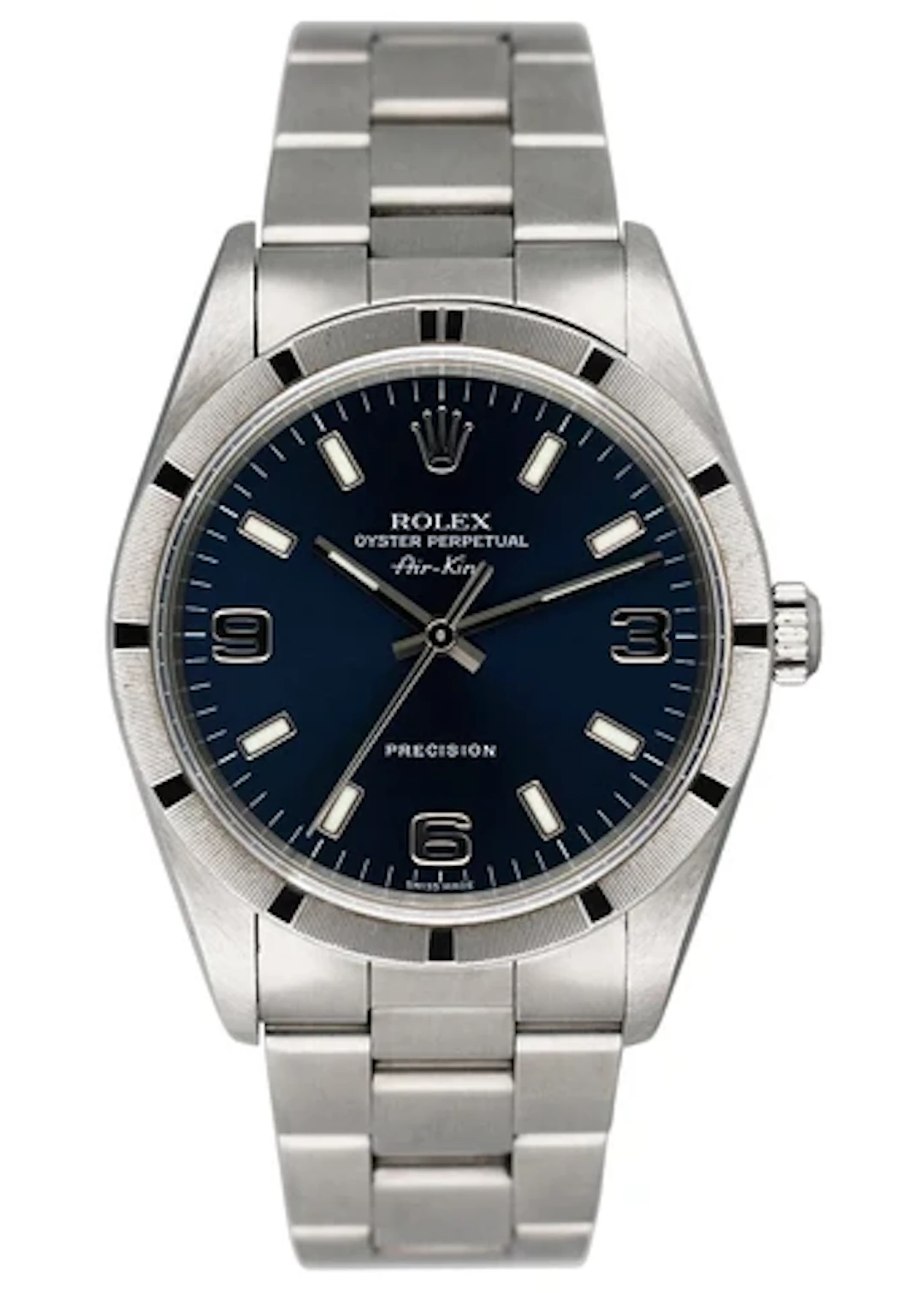 Rolex Air King Precision 14010 Blue Dial Mens Watch