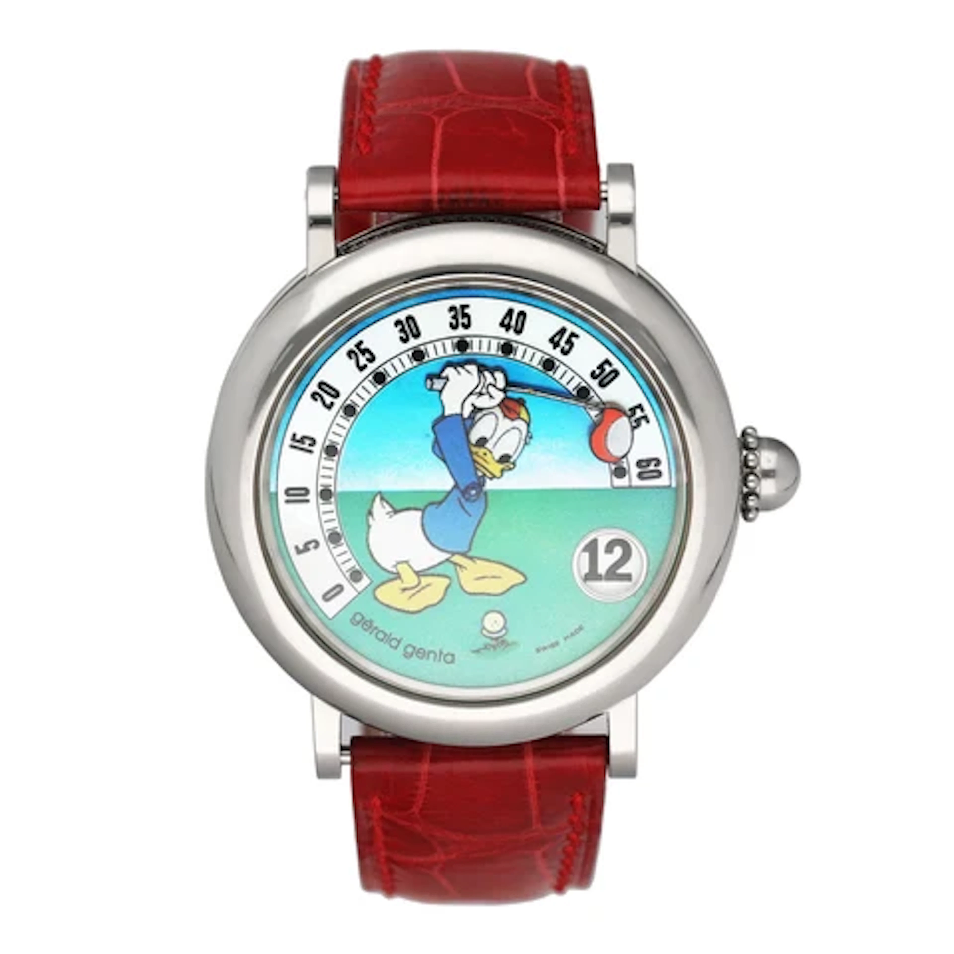 Gérald Genta Retro G.3632 Donald Duck Golfing Dial Mens Watch With Box