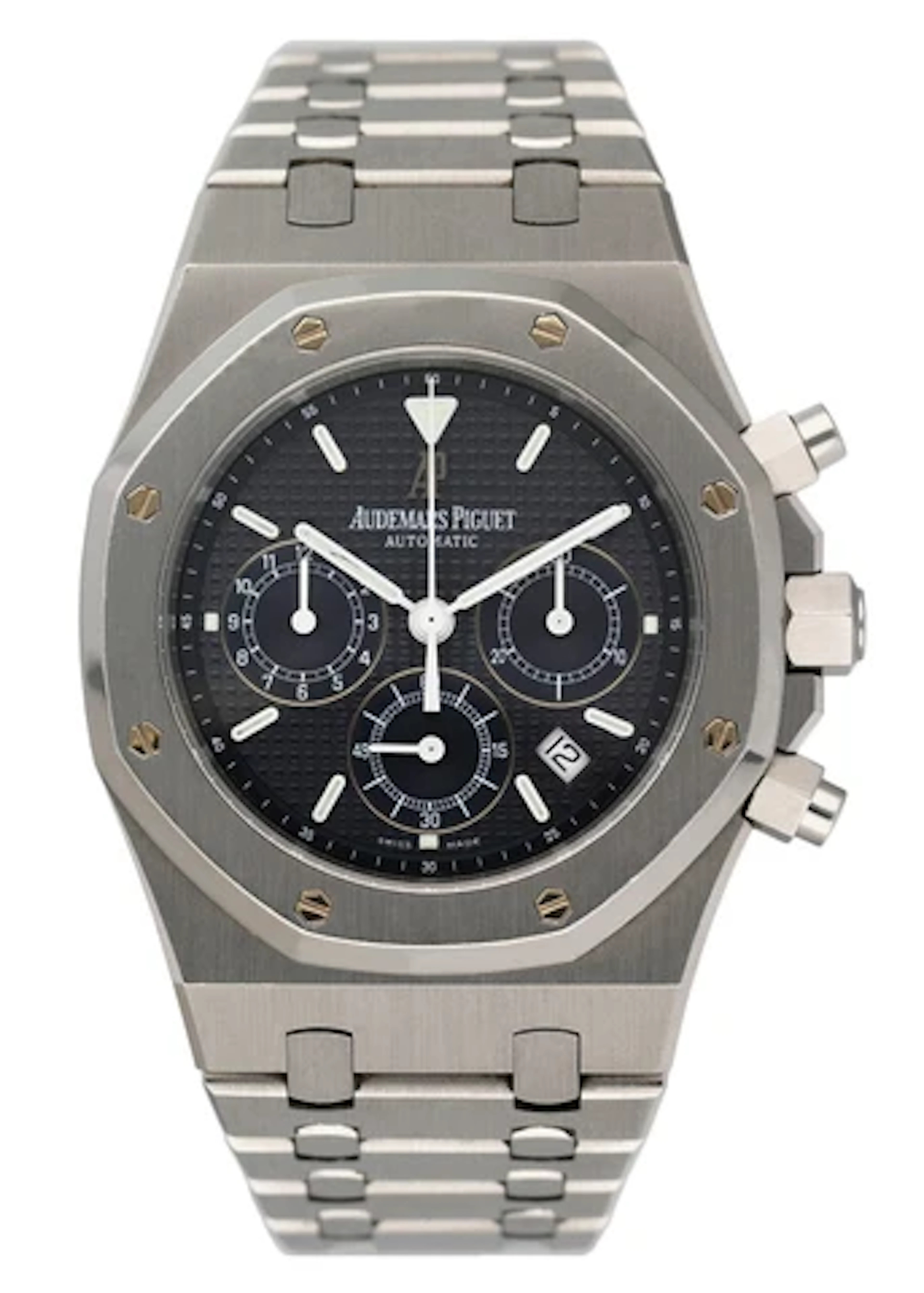 Audemars Piguet Royal Oak 25860ST Blue Dial Mens Watch Box Papers