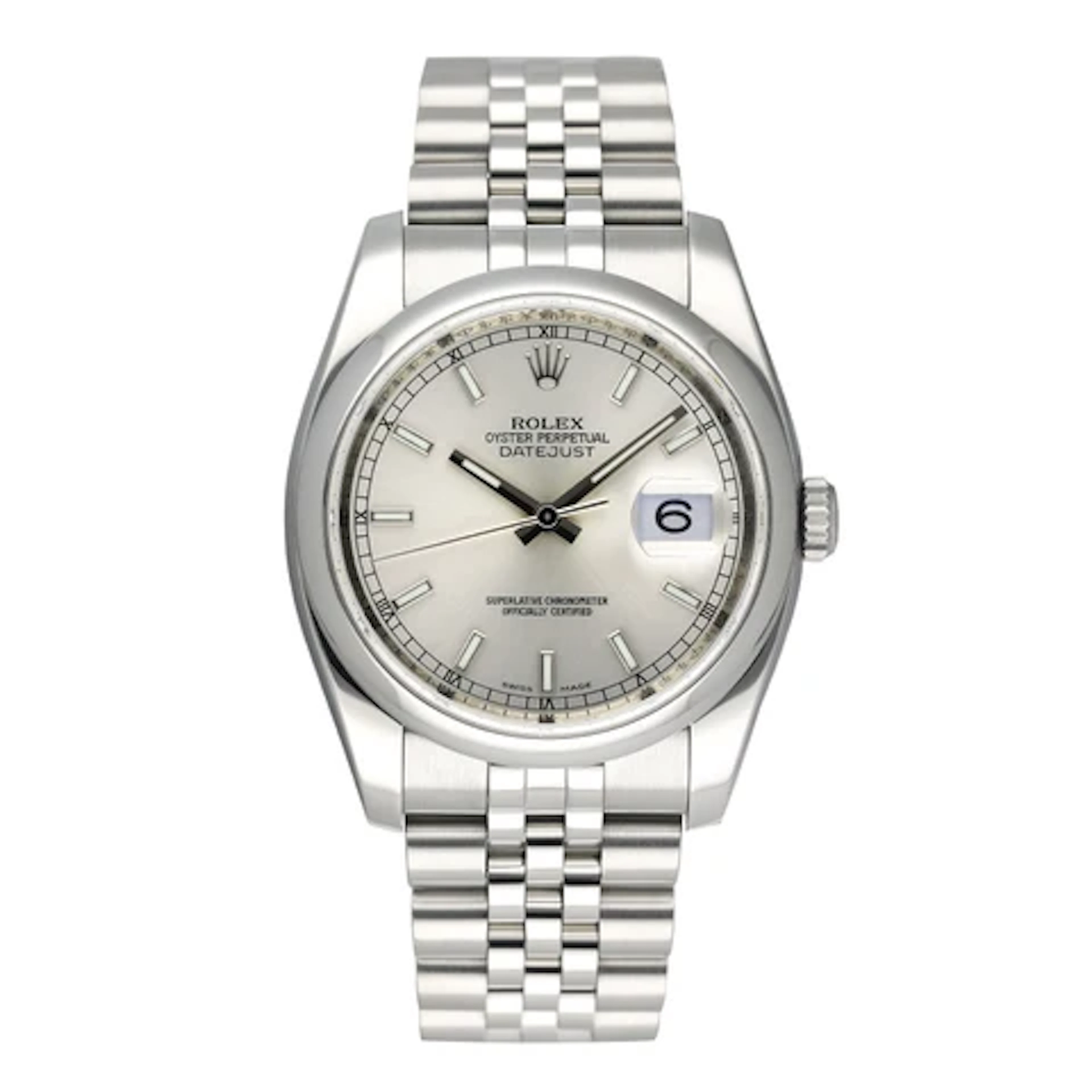 Rolex Datejust 116200 Silver Dial Stainless steel Mens Watch