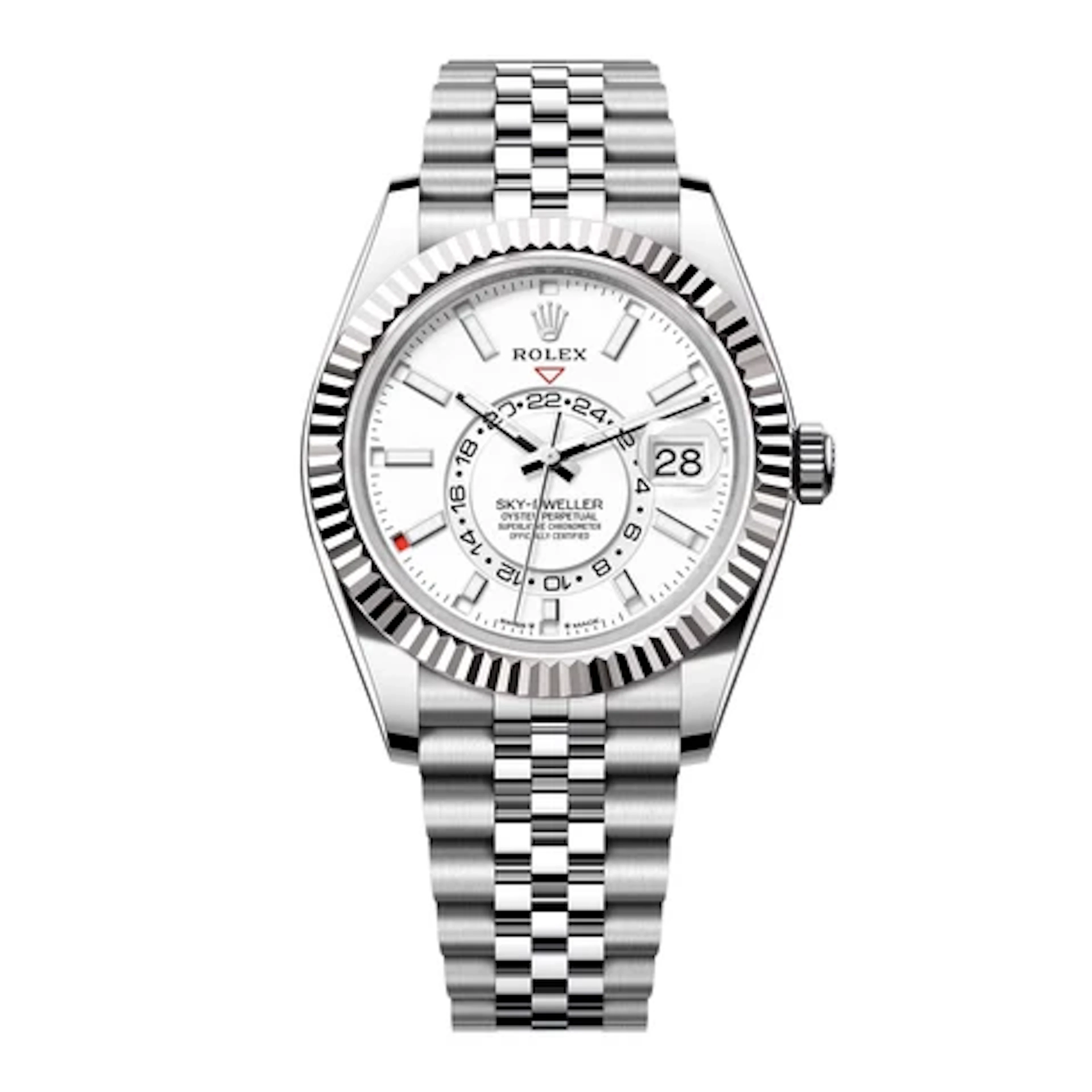 Rolex Sky-Dweller 336934 White Dial Mens Watch Box Papers