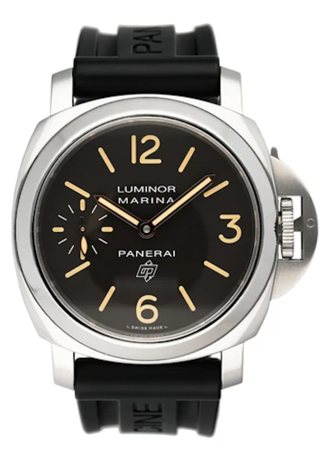 Panerai Luminor Marina Logo Acciaio PAM00623 Brown Dial Mens Watch Box Papers