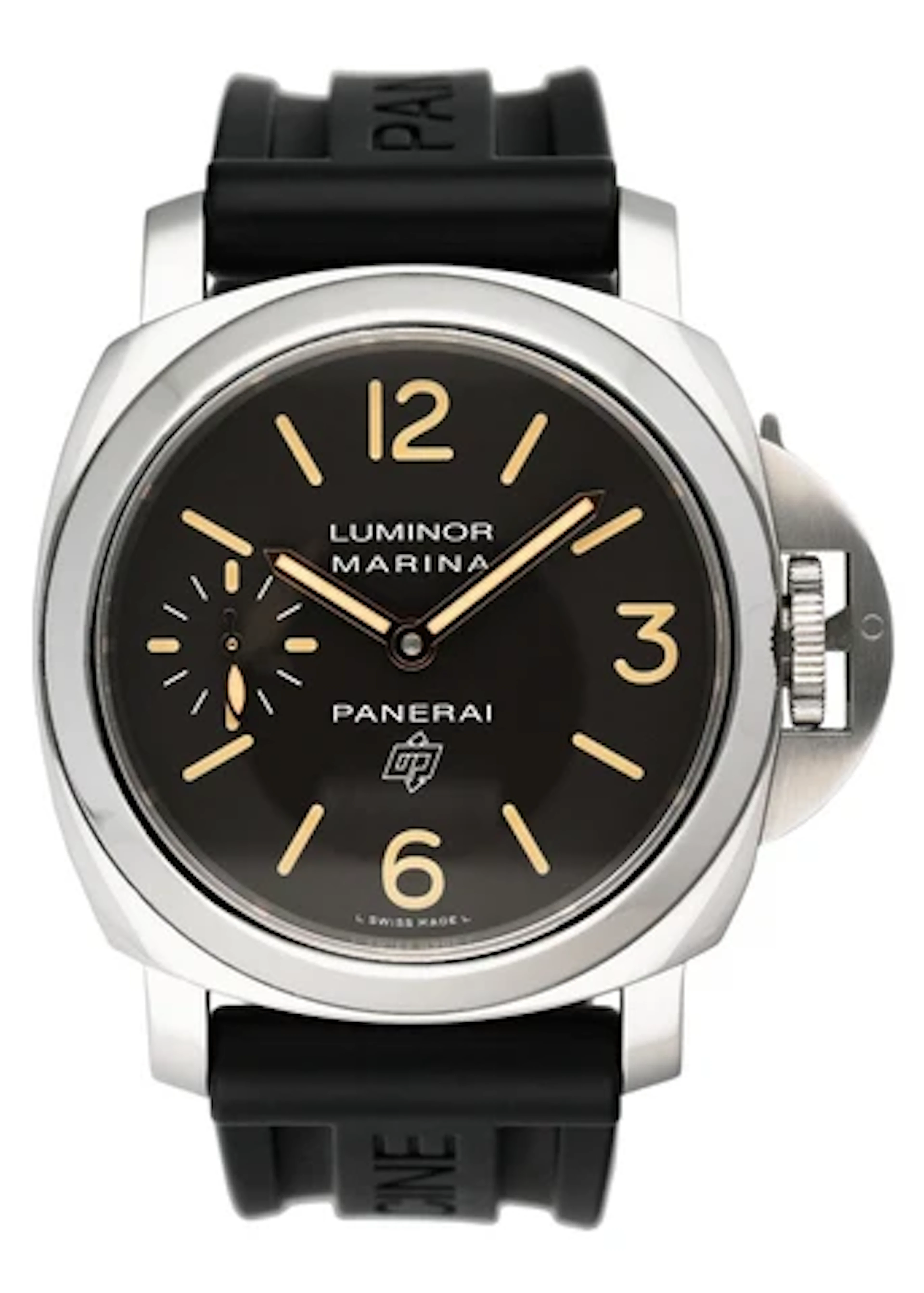 Panerai Luminor Marina Logo Acciaio PAM00623 Brown Dial Mens Watch Box Papers