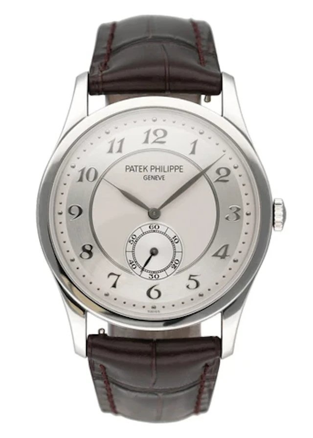 Patek Philippe 5196P-001 Silver Dial Platinum Mens Watch Box Papers