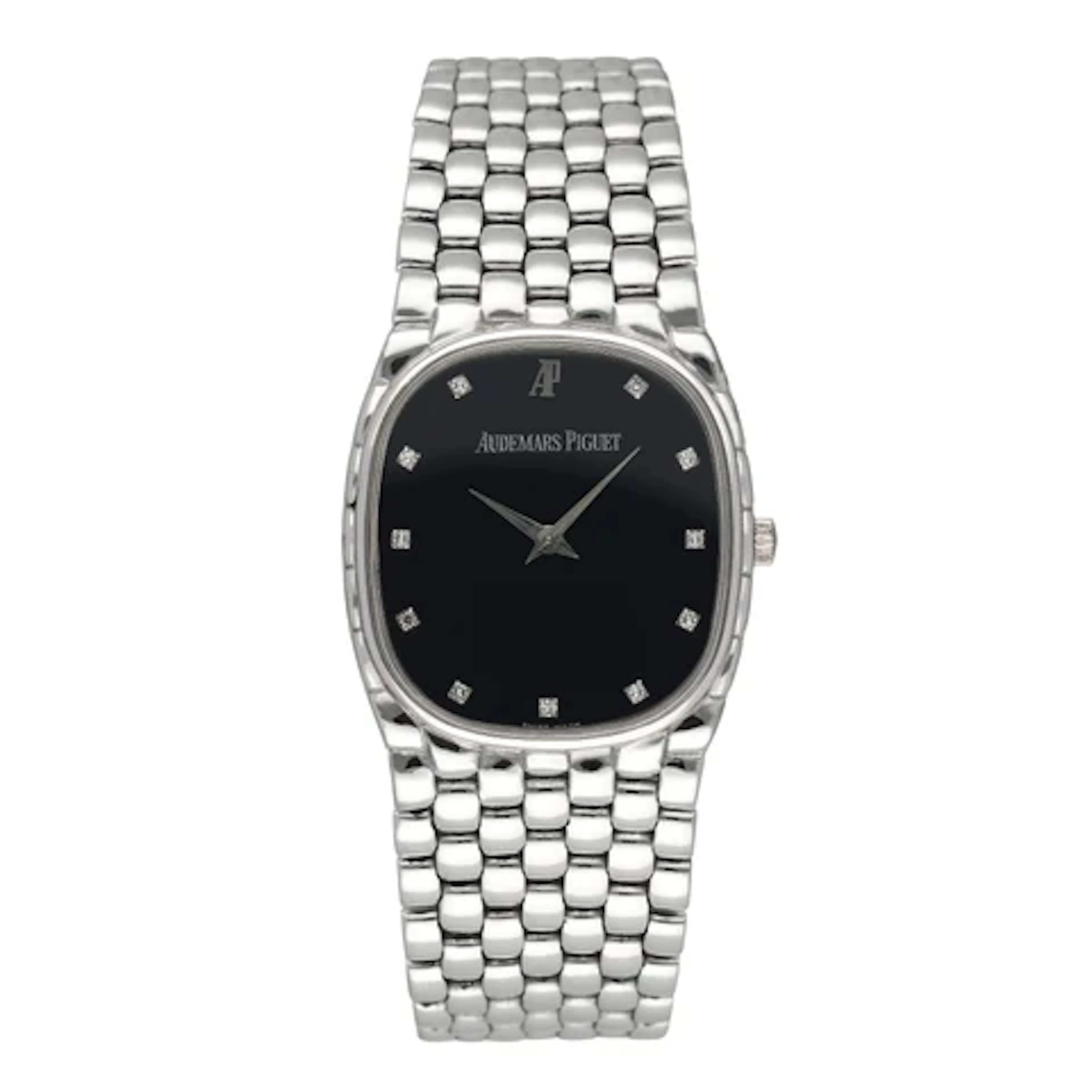 Audemars Piguet Cobra Diamond Black Dial 18K White Gold Ladies Watch