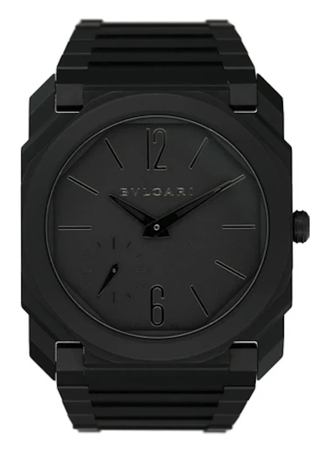 Bulgari Octo Finissimo Extra Thin 103077 Black Ceramic Mens Watch Box Papers