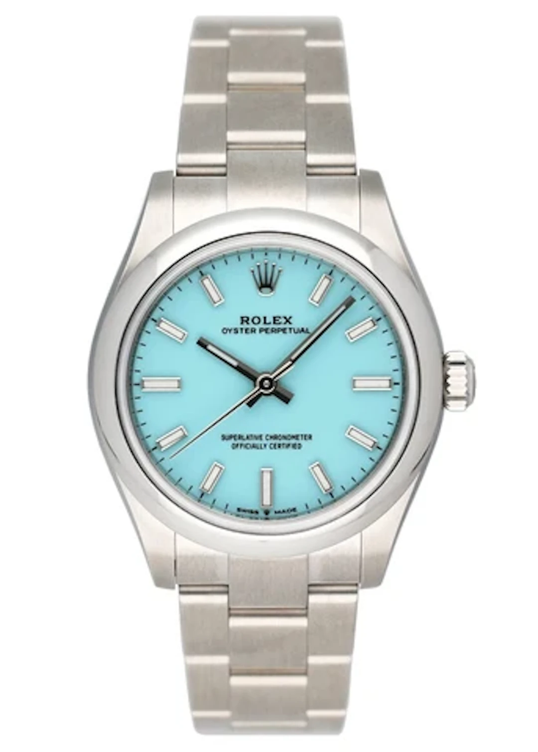 Rolex Oyster Perpetual 277200 Turquoise Dial Ladies Watch Box Papers