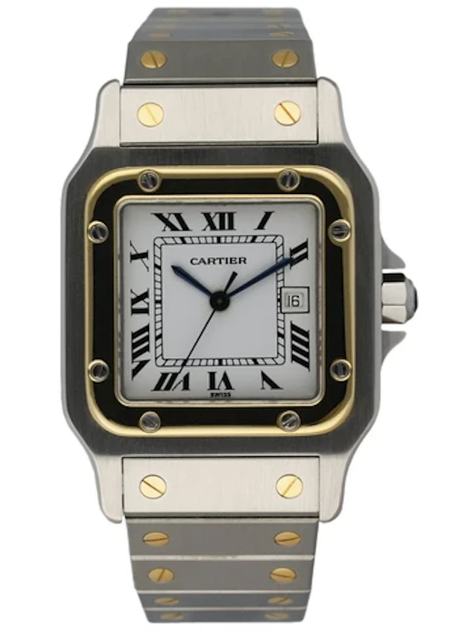 Cartier Santos Galbee Two Tone Ladies Watch