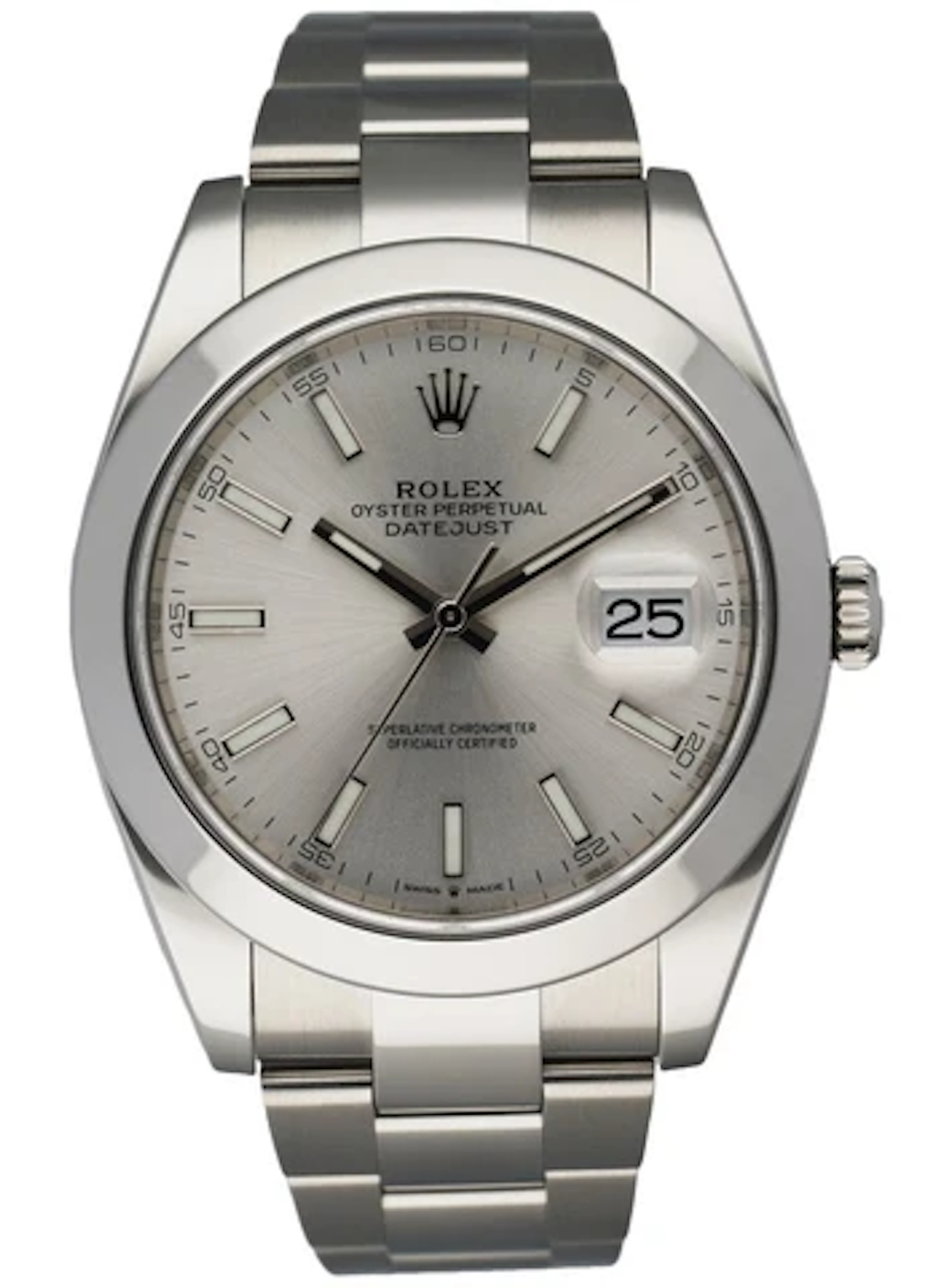 Rolex Datejust 126300 Stainless steel Men's Watch Box & Papres
