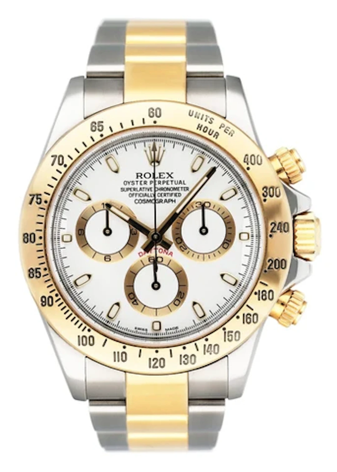 Rolex Daytona 116523 White Dial Two-Tone Mens Watch