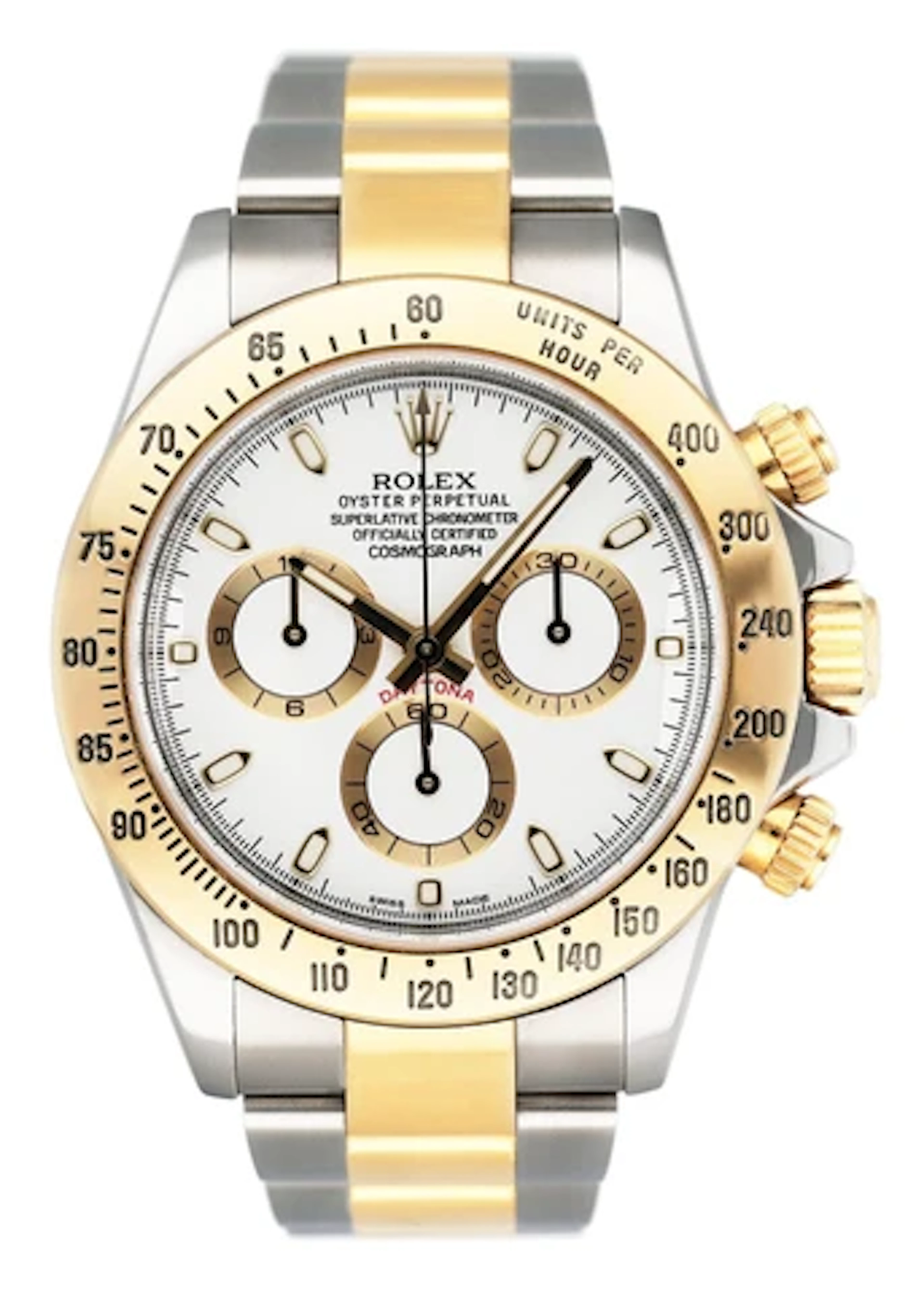 Rolex Daytona 116523 White Dial Two-Tone Mens Watch